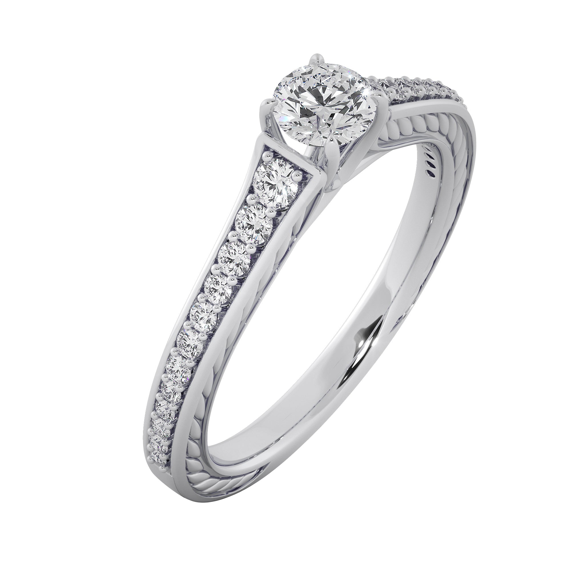 Veloura Lab Grown Diamond Ring – Signature Halo Engagement Ring