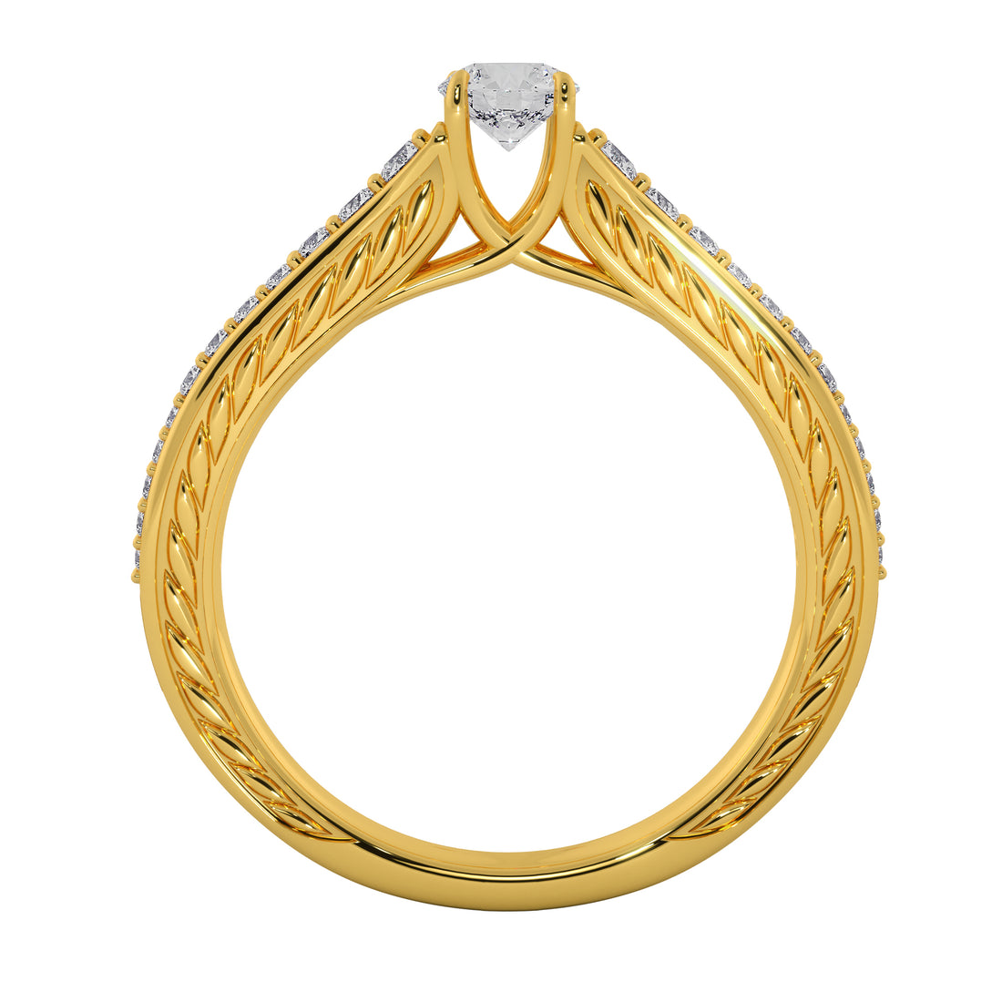 Veloura Lab Grown Diamond Ring – Signature Halo Engagement Ring