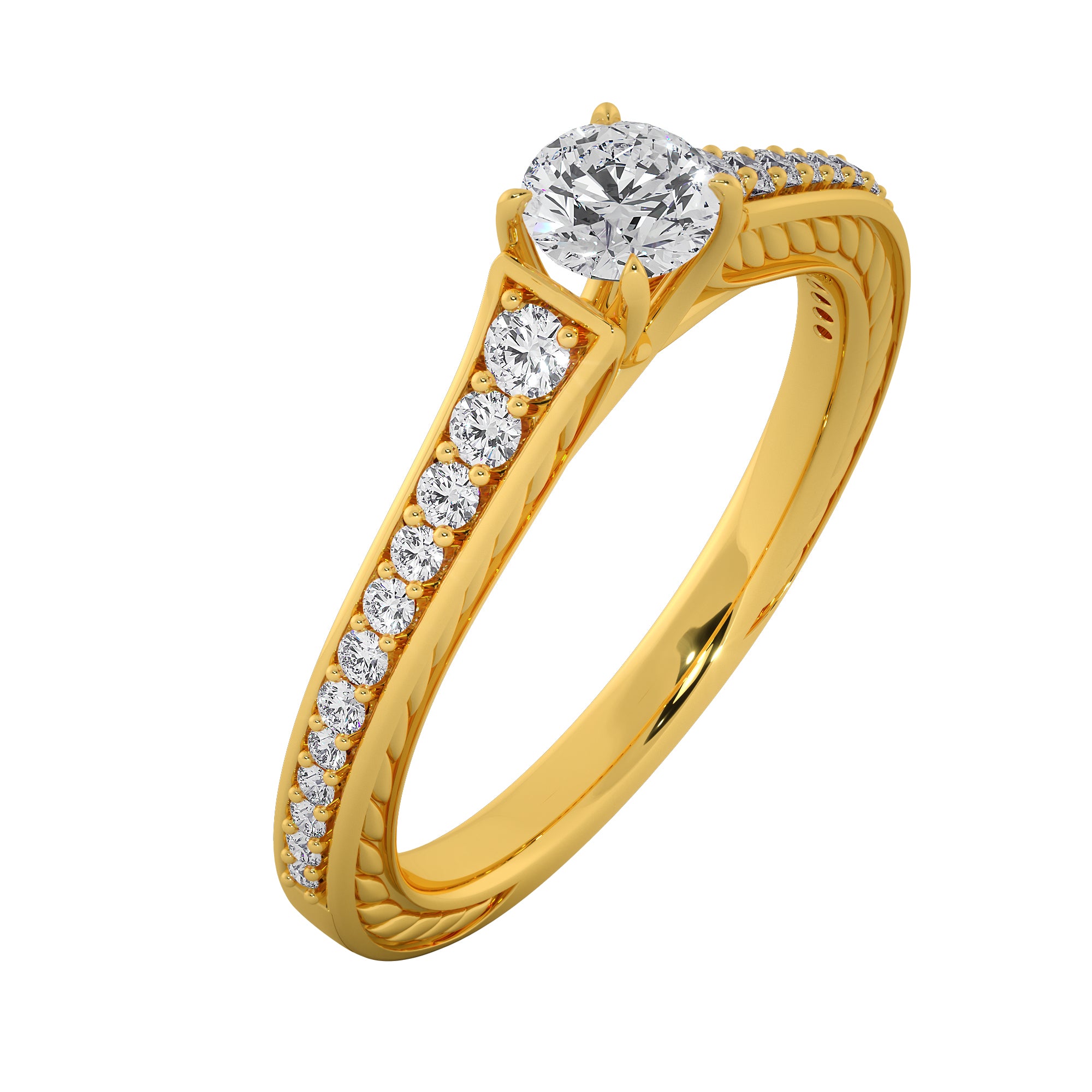Veloura Lab Grown Diamond Ring – Signature Halo Engagement Ring