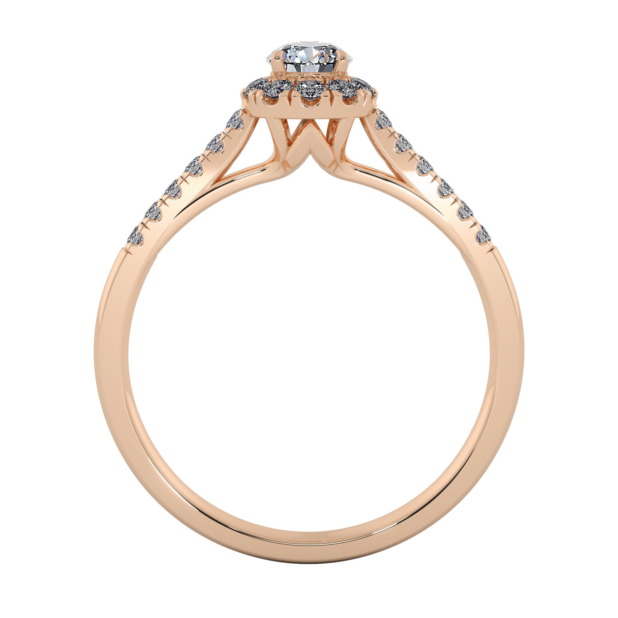 Solenne Lab Grown Diamond Ring – Luxe Bloom Halo Engagement Ring