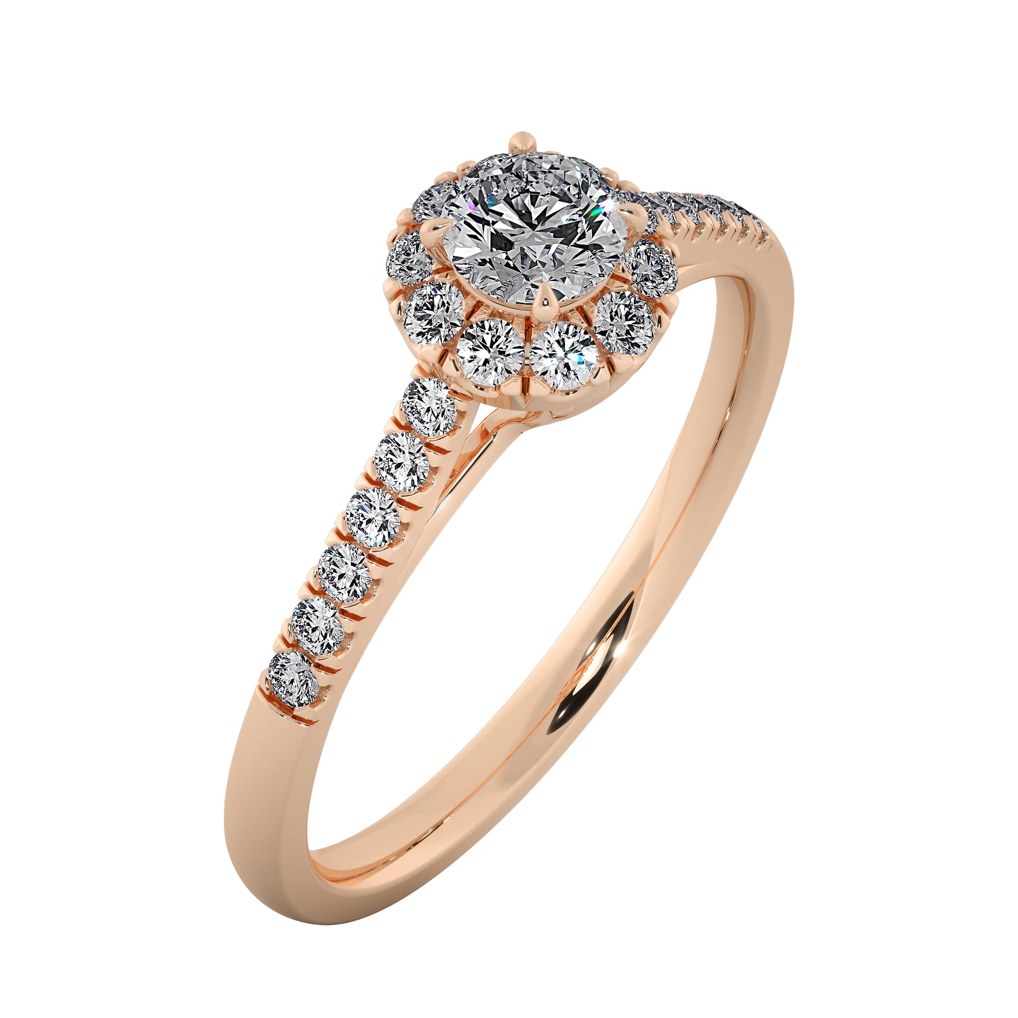 Solenne Lab Grown Diamond Ring – Luxe Bloom Halo Engagement Ring