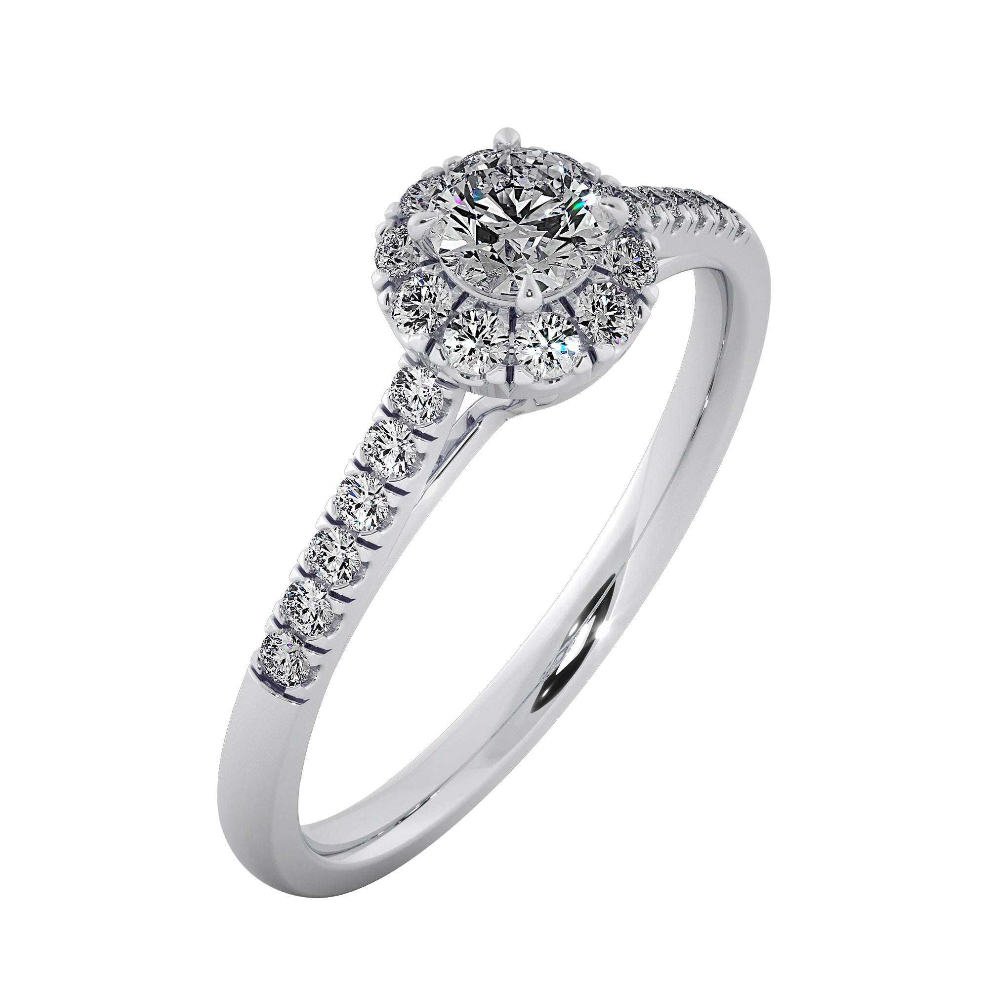 Solenne Lab Grown Diamond Ring – Luxe Bloom Halo Engagement Ring