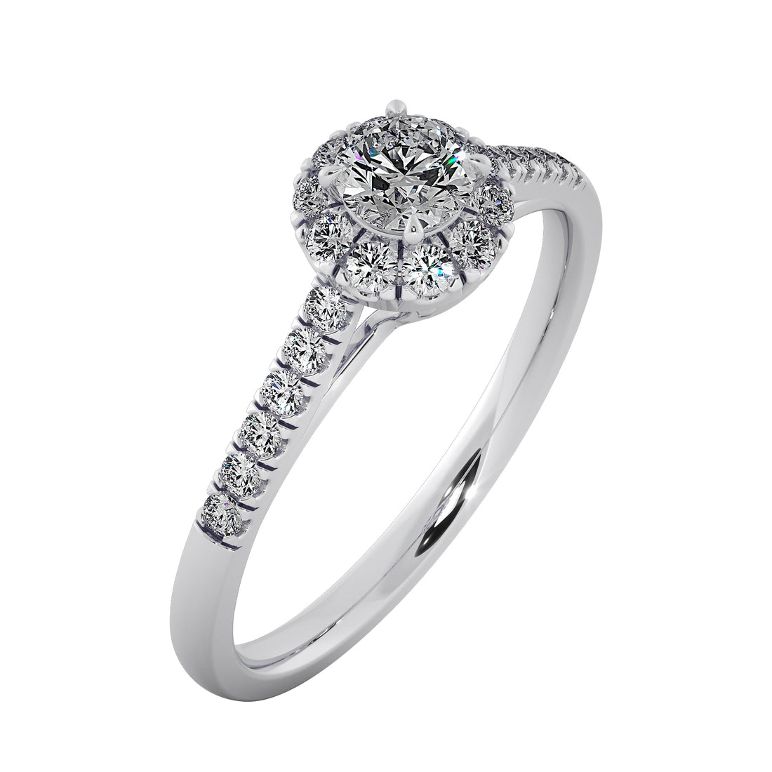 Solenne Lab Grown Diamond Ring – Luxe Bloom Halo Engagement Ring