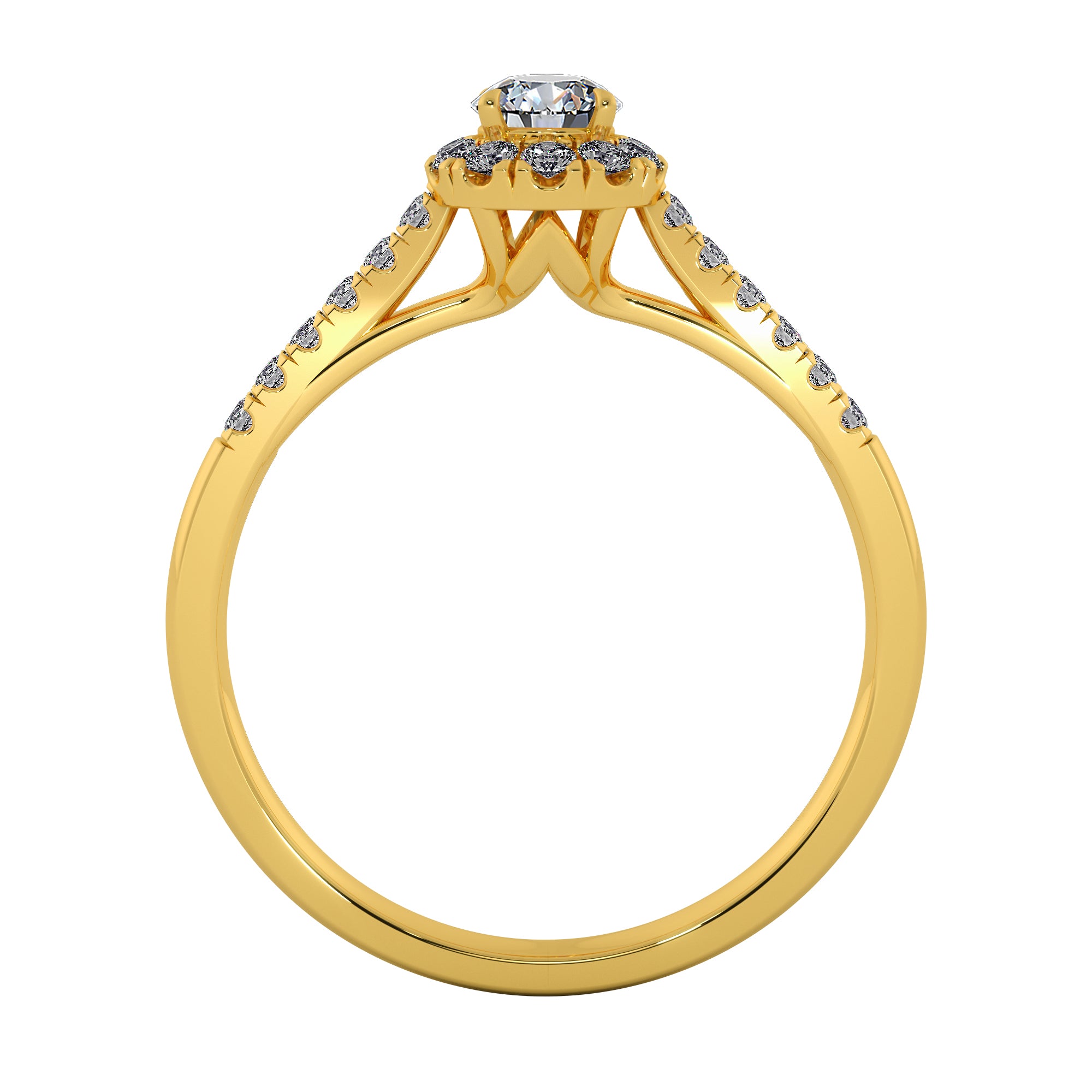Solenne Lab Grown Diamond Ring – Luxe Bloom Halo Engagement Ring
