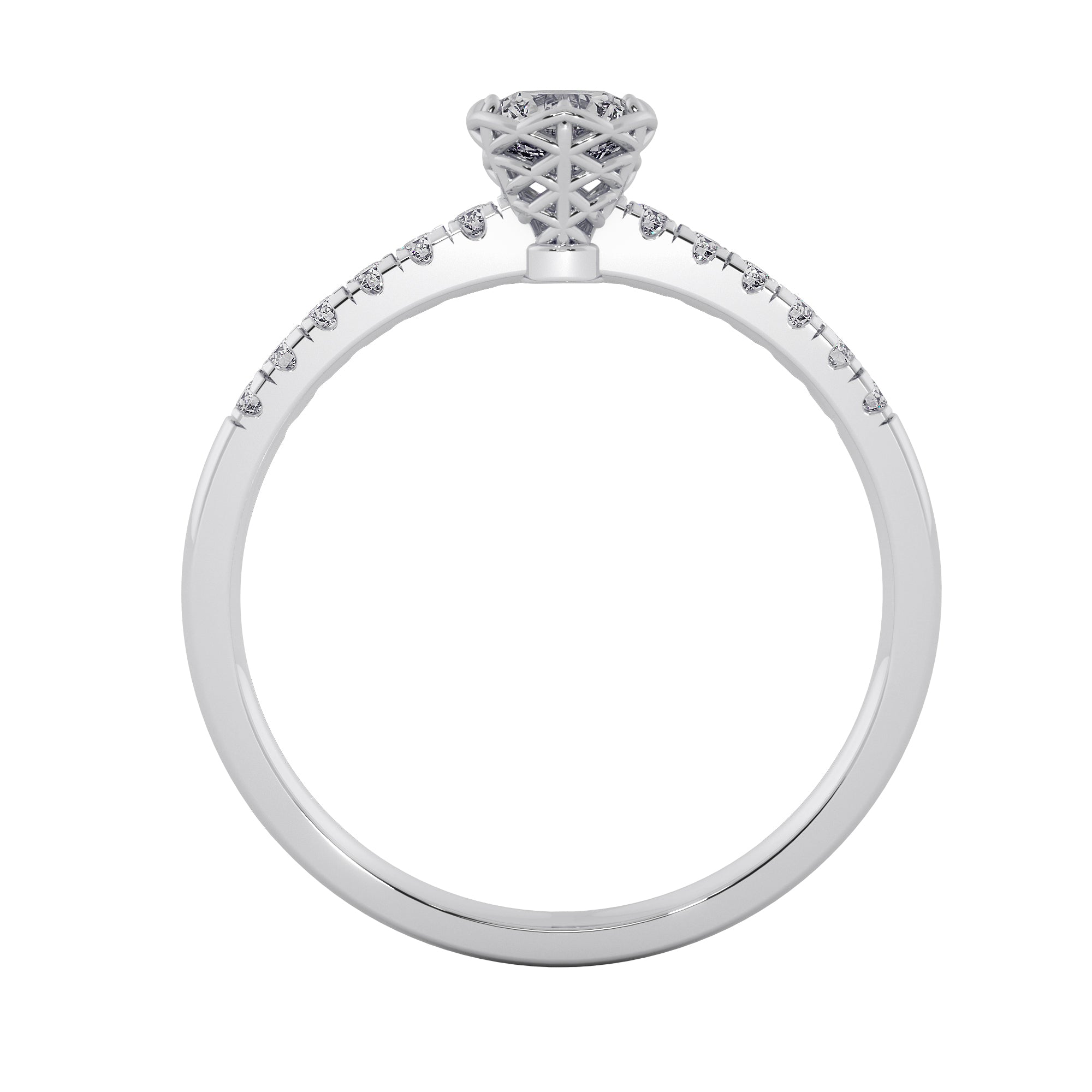 Roséa Lab Grown Diamond Ring – Sculpted Bloom Engagement Ring