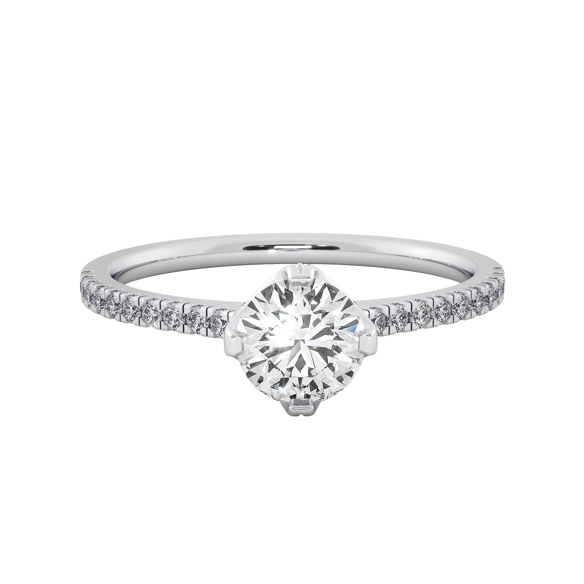 Round Diamond Solitaire Engagement Ring