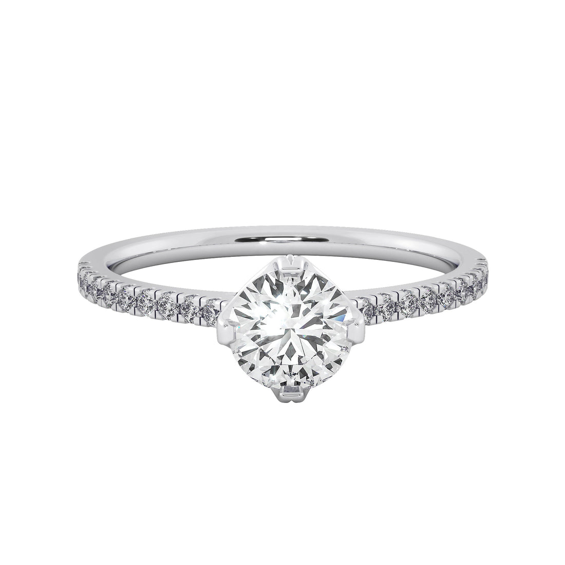 Round Diamond Solitaire Engagement Ring