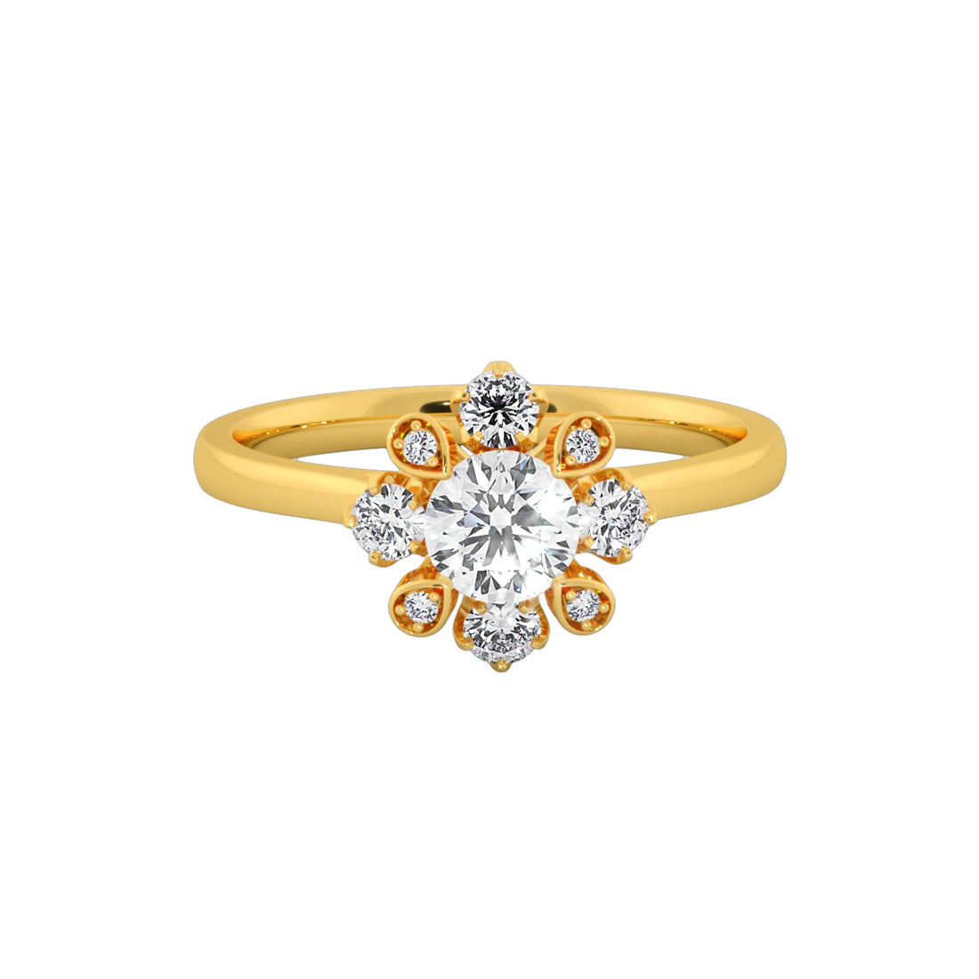 Eternal Bloom Round Cut Diamond Ring