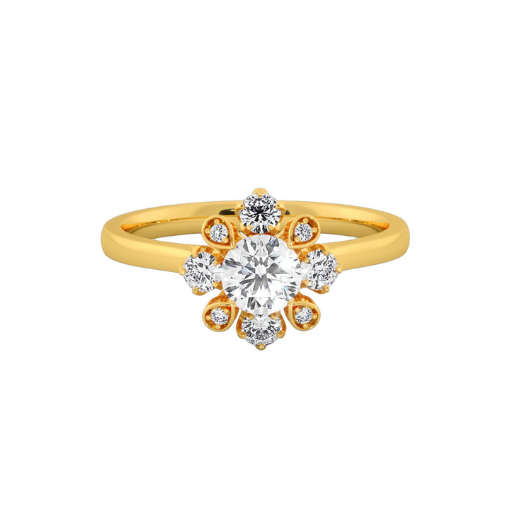 Eternal Bloom Round Cut Diamond Ring