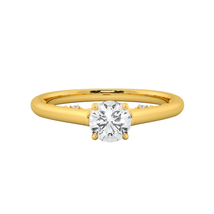Classic Round Cut Solitaire Diamond Engagement Ring