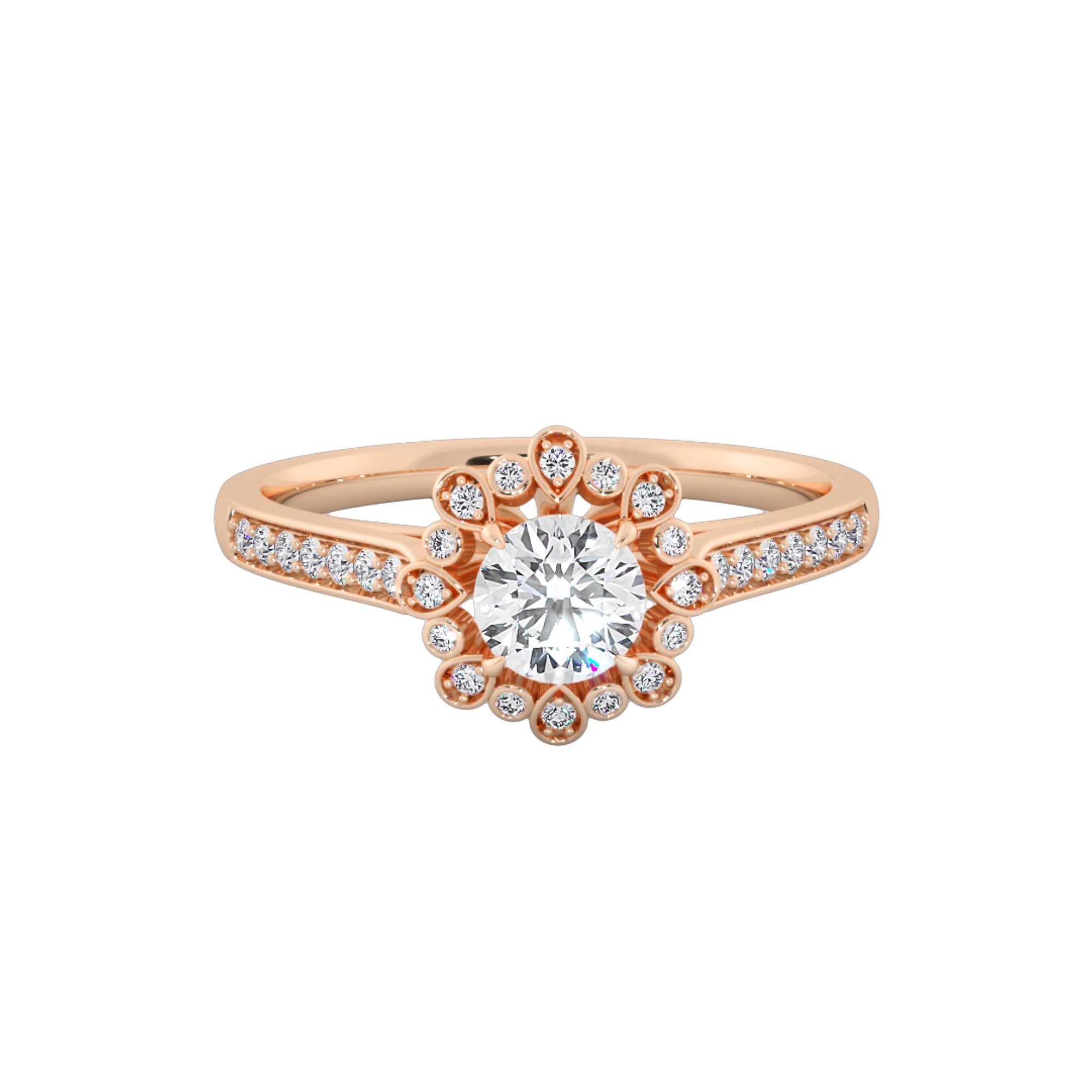 Empress Bloom Diamond Engagement Ring