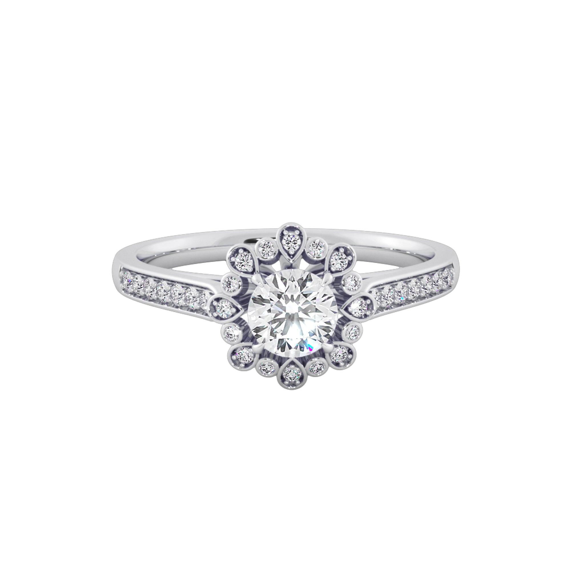 Empress Bloom Diamond Engagement Ring