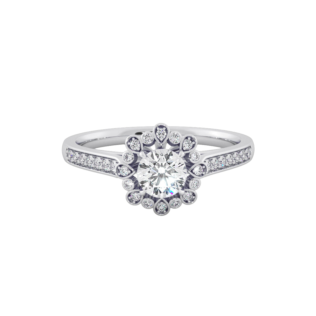 Empress Bloom Diamond Engagement Ring