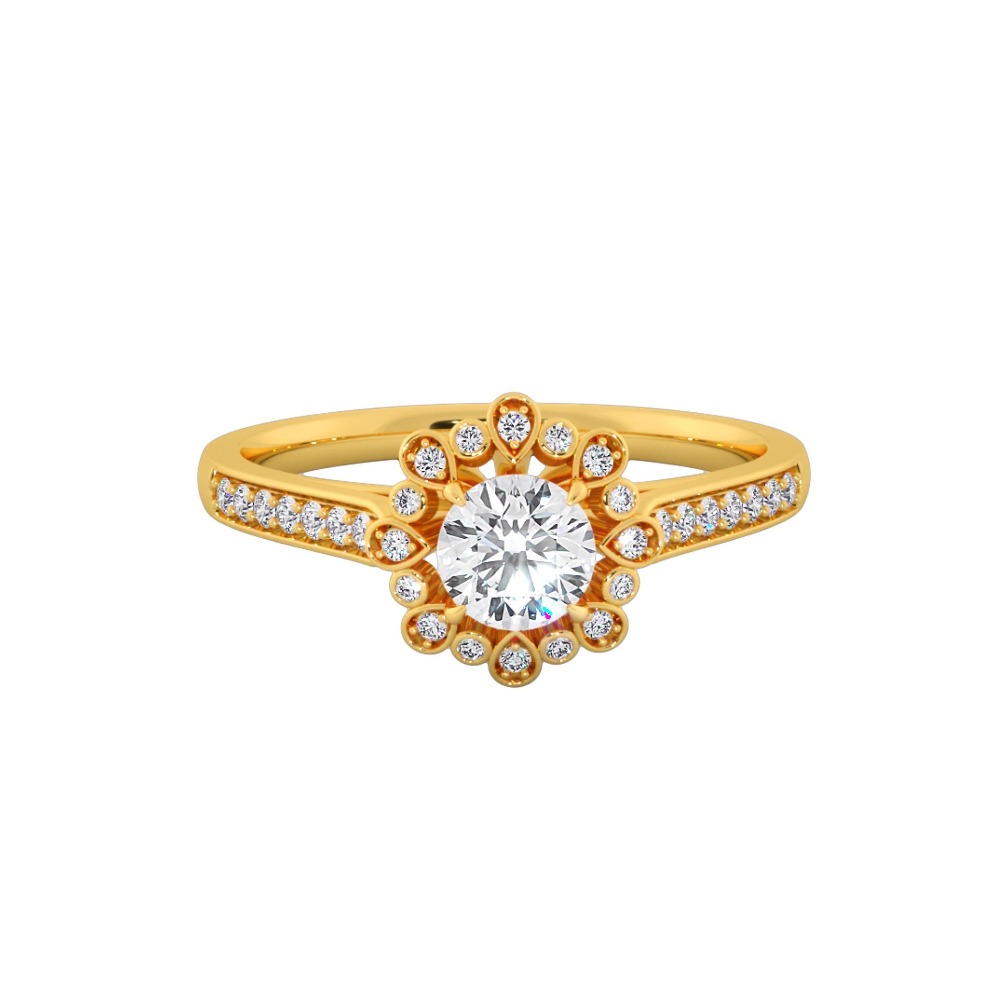 Empress Bloom Diamond Engagement Ring