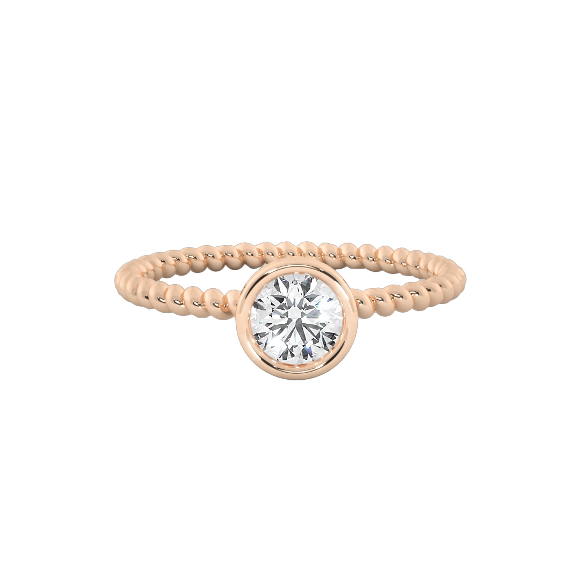 Elegant Solitaire Round Cut Diamond Ring