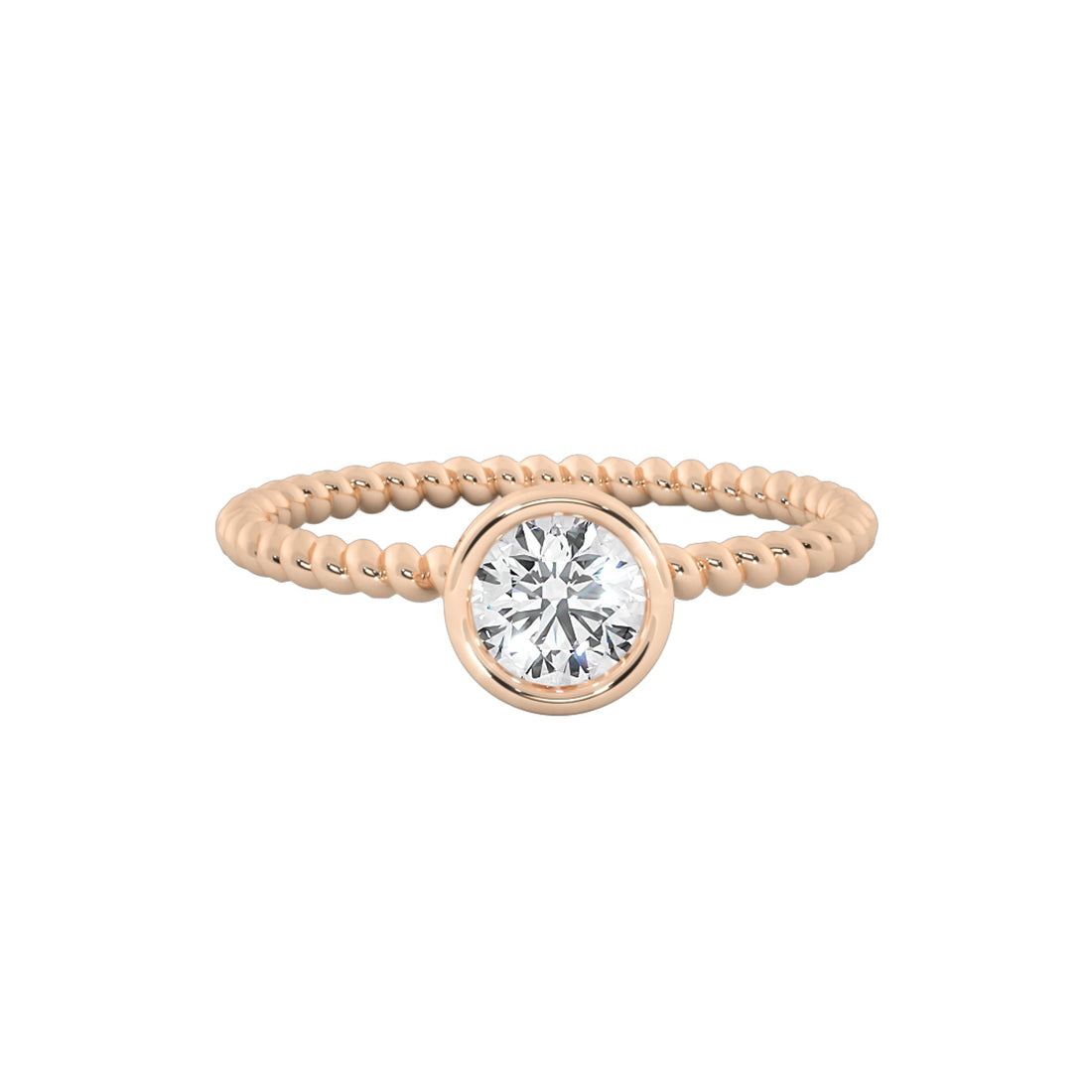 Elegant Solitaire Round Cut Diamond Ring
