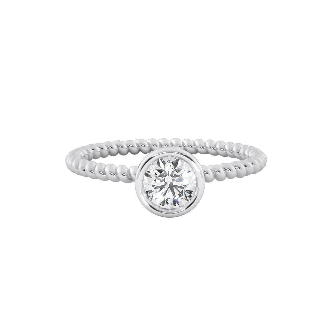 Elegant Solitaire Round Cut Diamond Ring