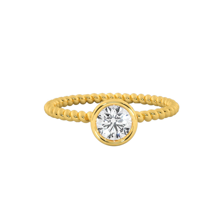 Elegant Solitaire Round Cut Diamond Ring