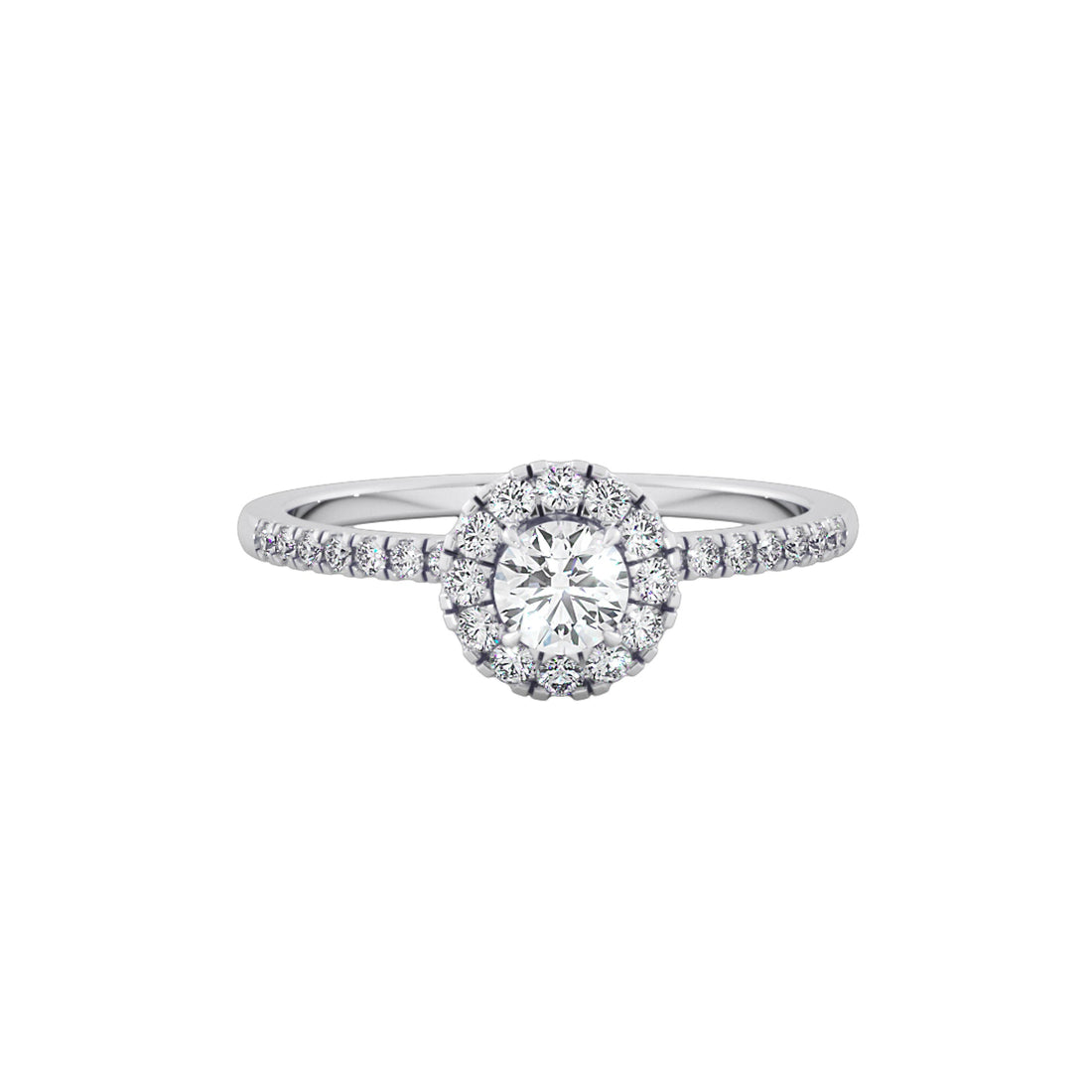 Veloura Lab Grown Diamond Ring – Signature Halo Engagement Ring