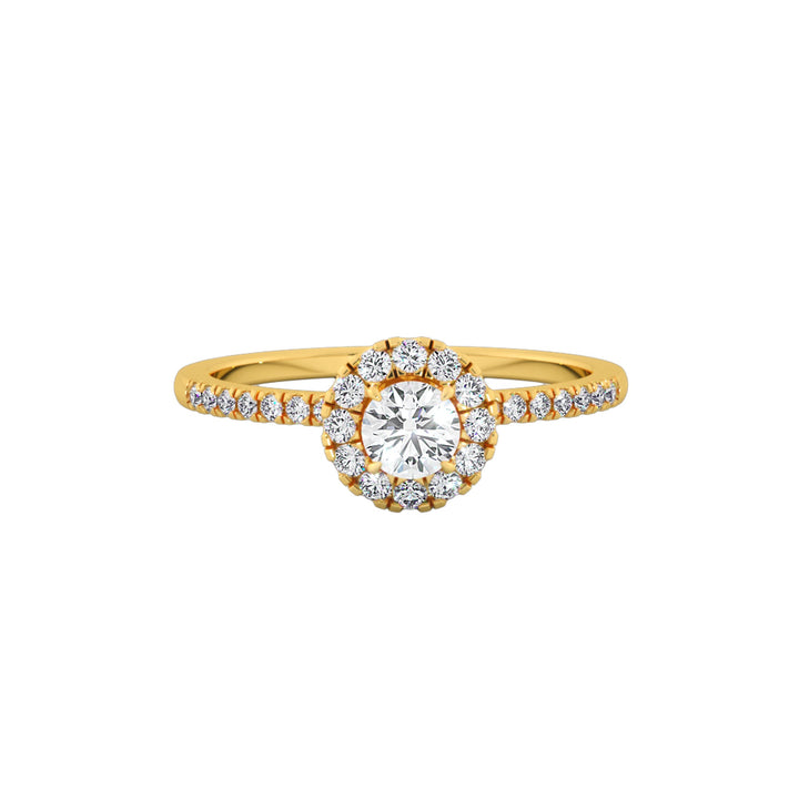 Veloura Lab Grown Diamond Ring – Signature Halo Engagement Ring