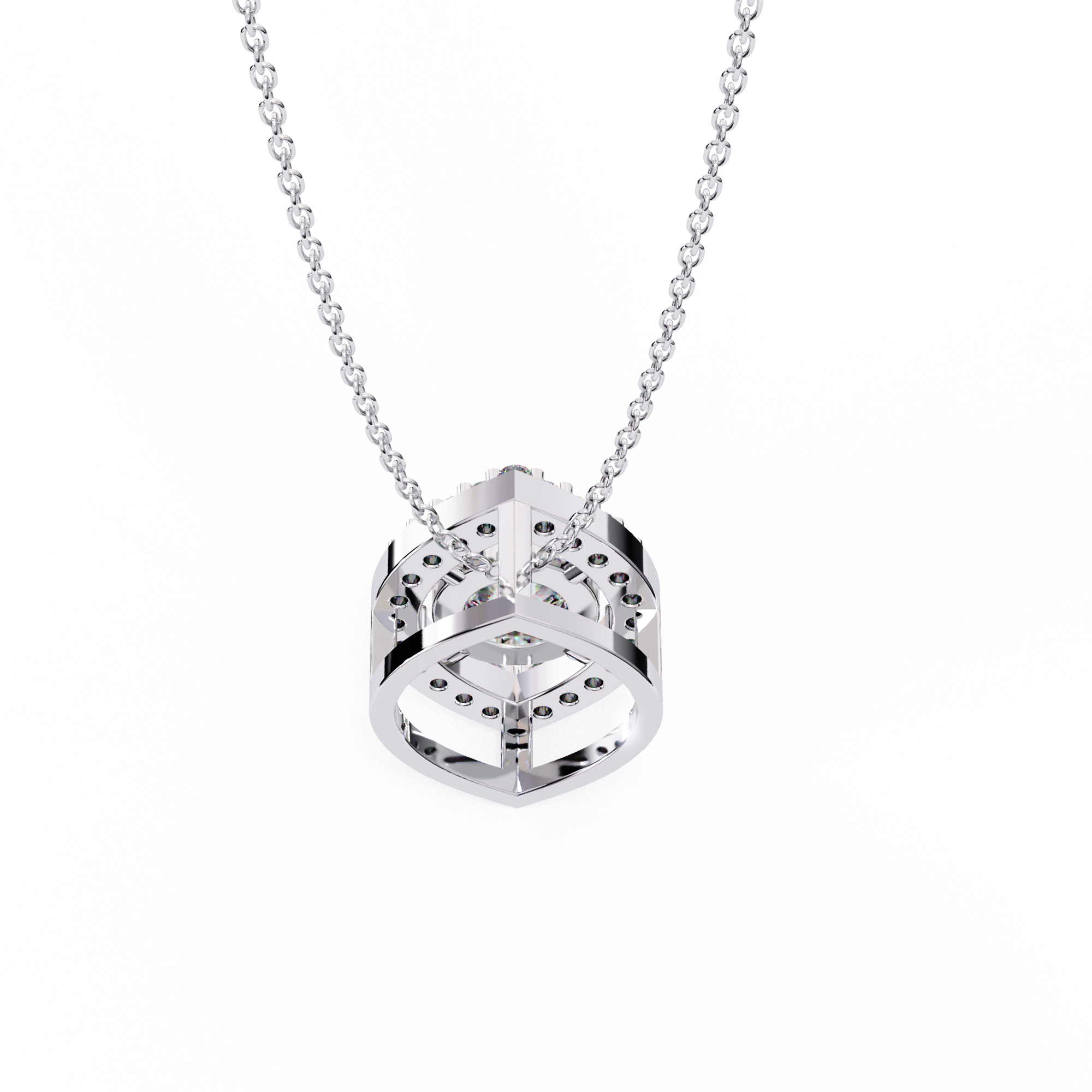 
Sacred Round Diamond Pendant
