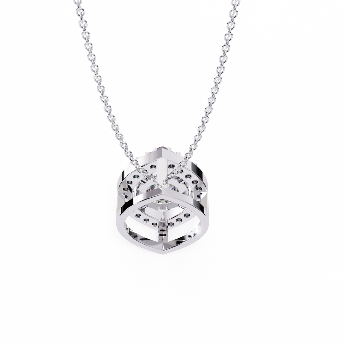 
Sacred Round Diamond Pendant
