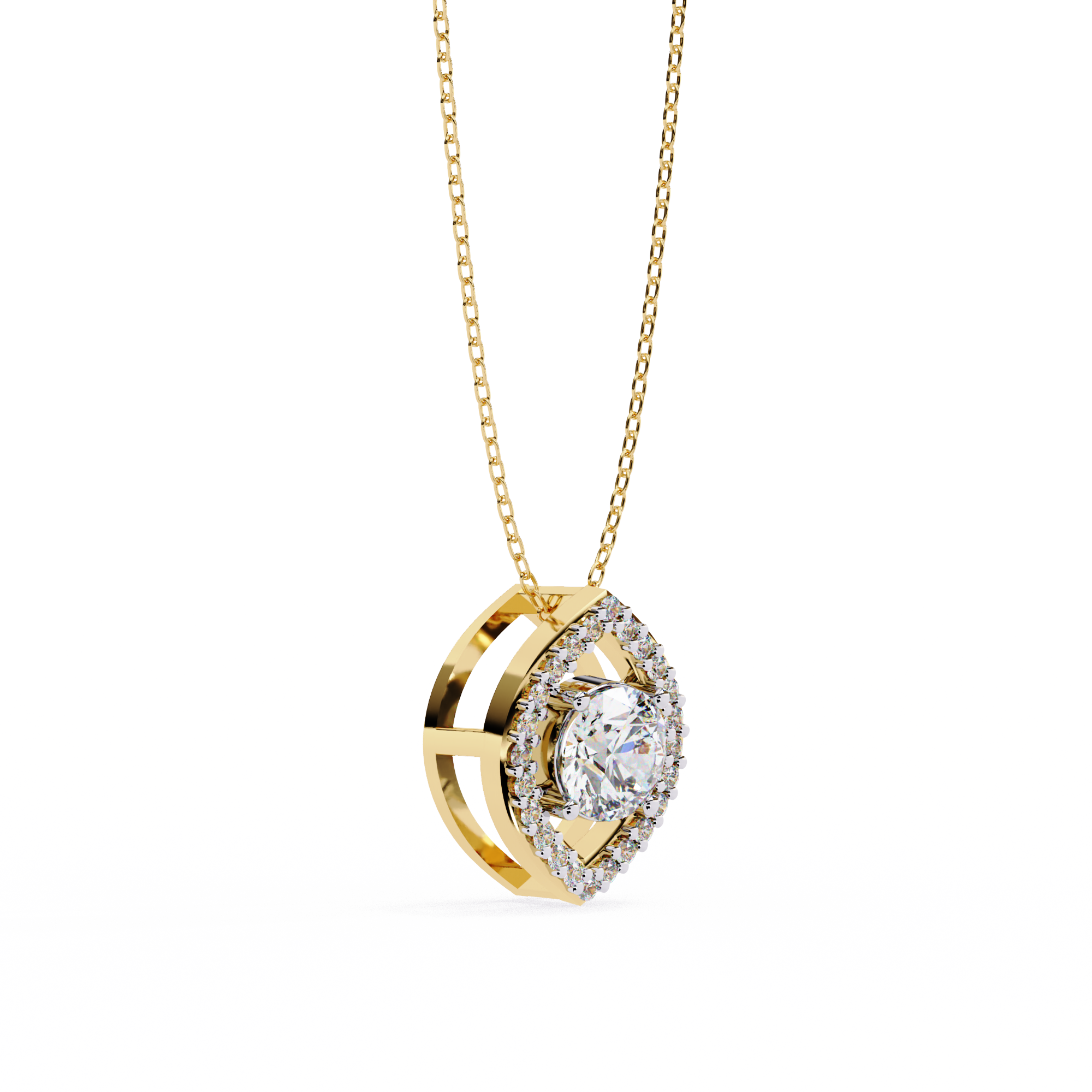 
Sacred Round Diamond Pendant
