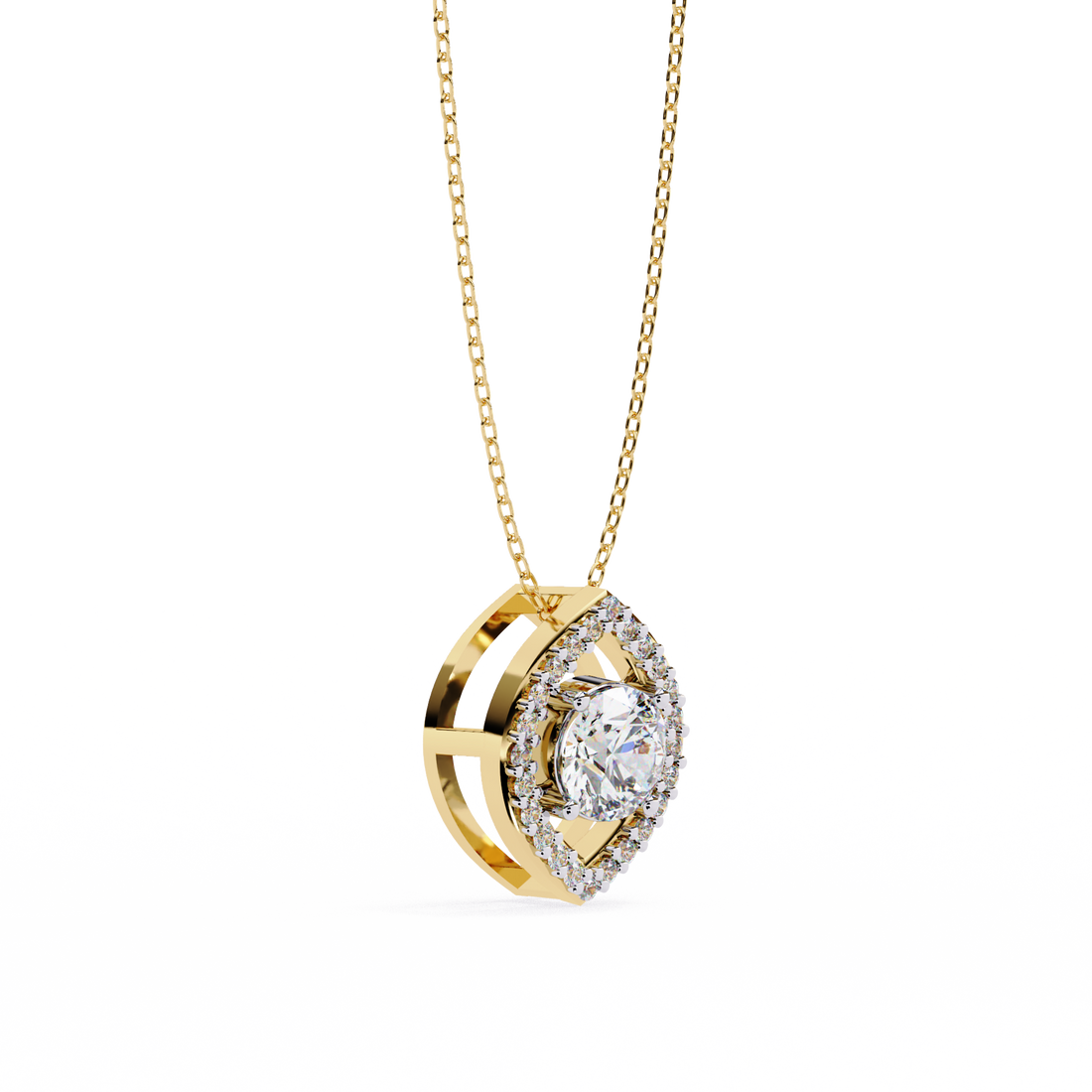 
Sacred Round Diamond Pendant
