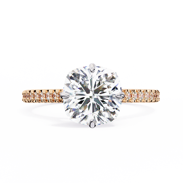 Sculpted Jewel Solitaire Diamond Ring