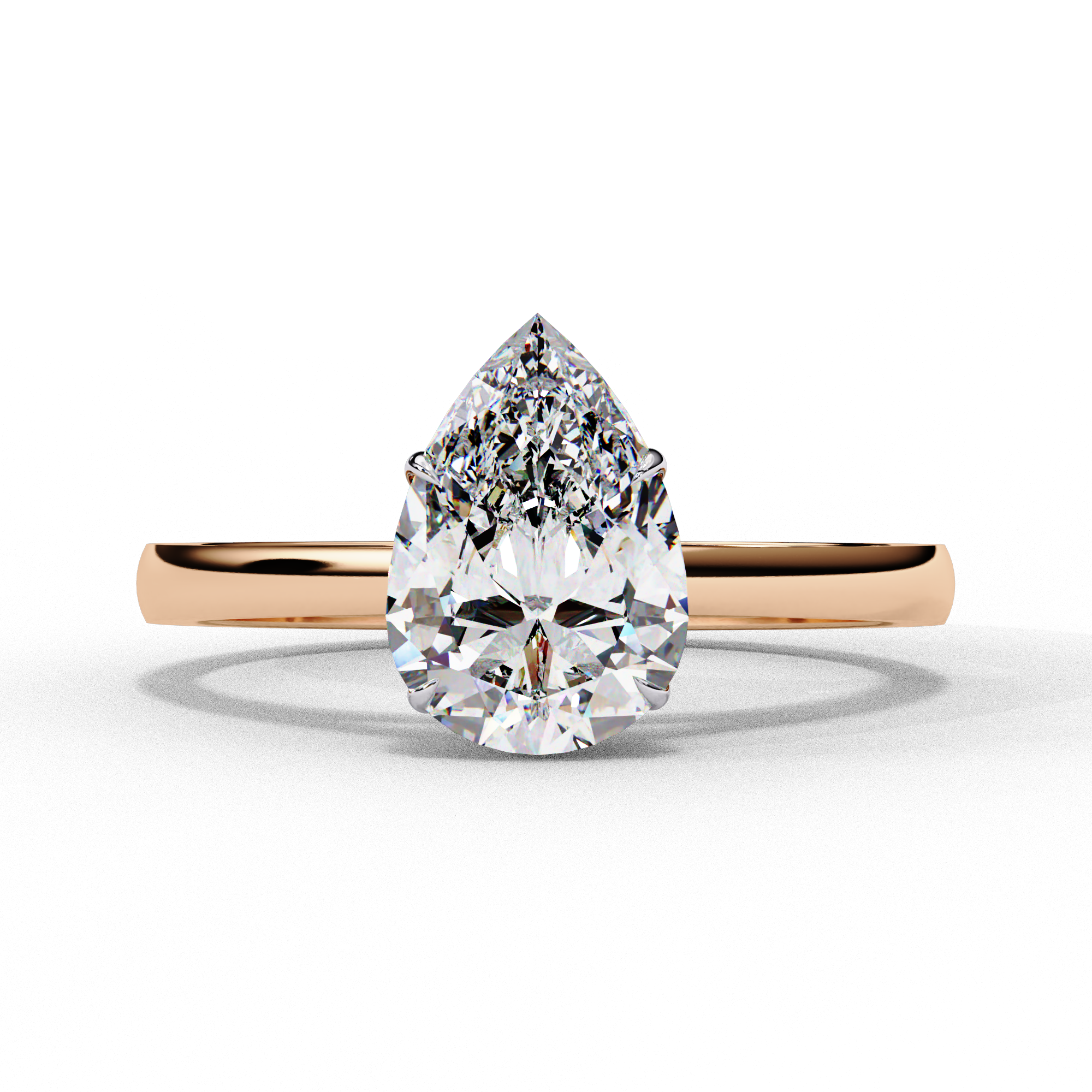 Serene Bloom Solitaire Diamond Ring
