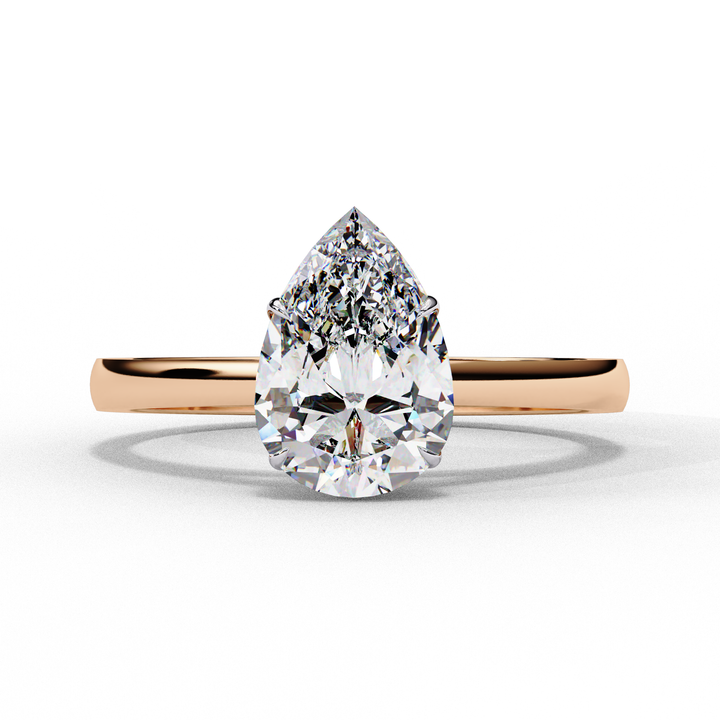 Serene Bloom Solitaire Diamond Ring