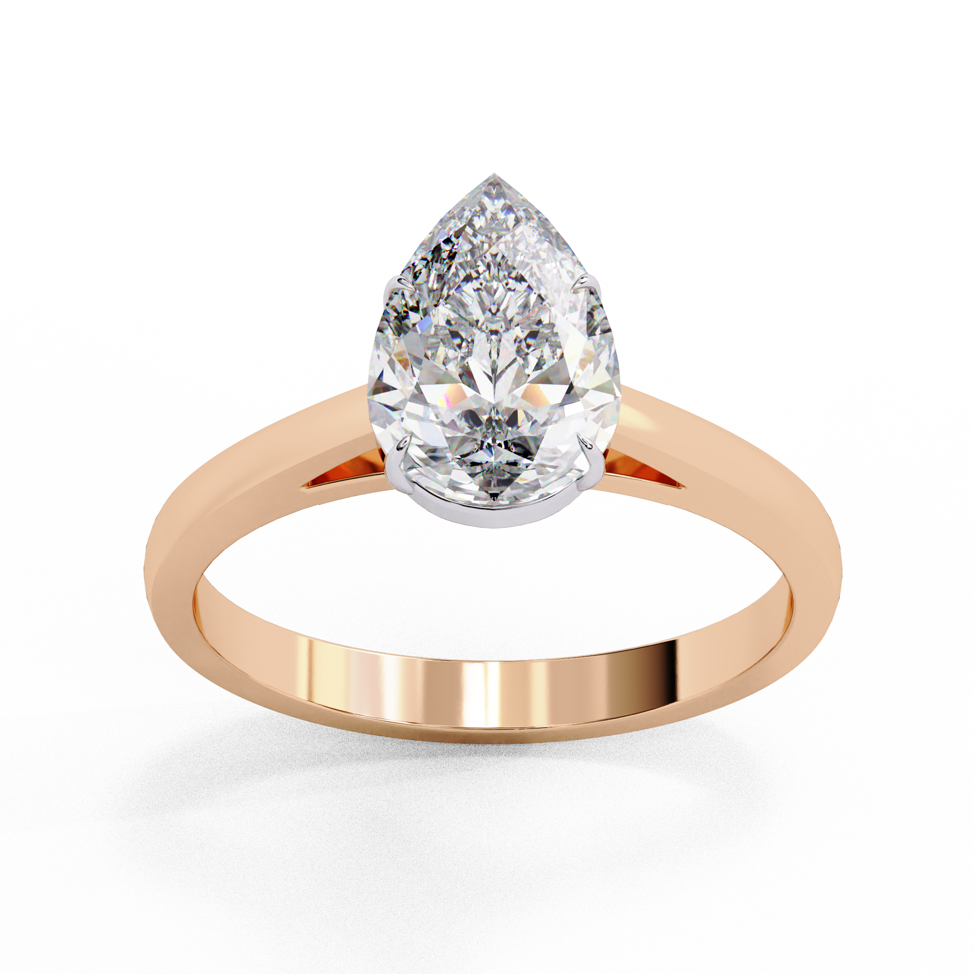 Serene Bloom Solitaire Diamond Ring 2