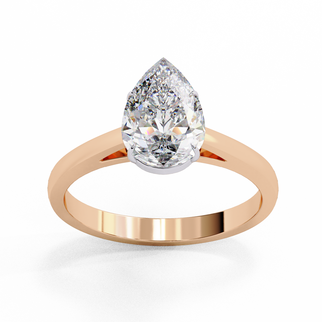 Serene Bloom Solitaire Diamond Ring 2