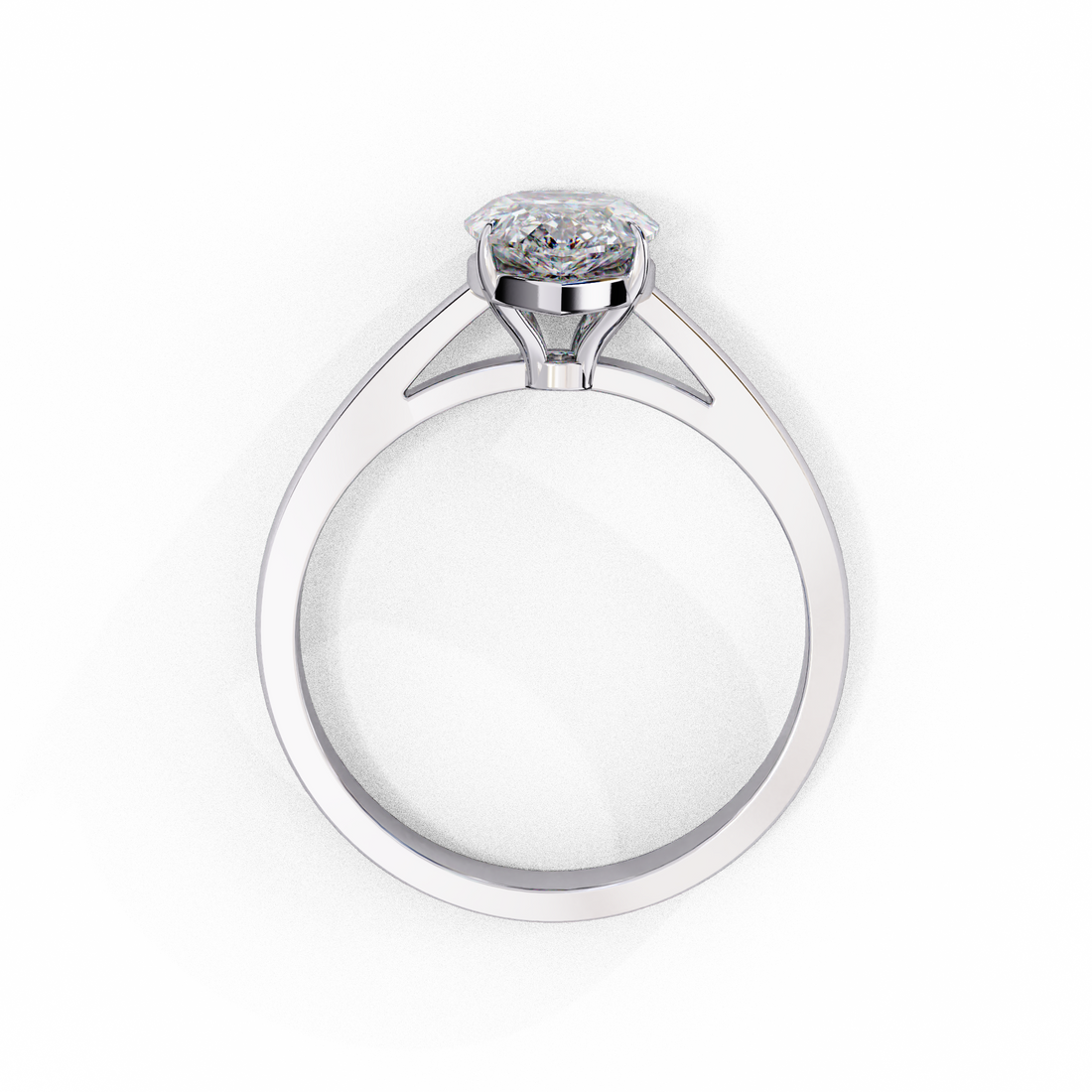 Serene Bloom Solitaire Diamond Ring  9