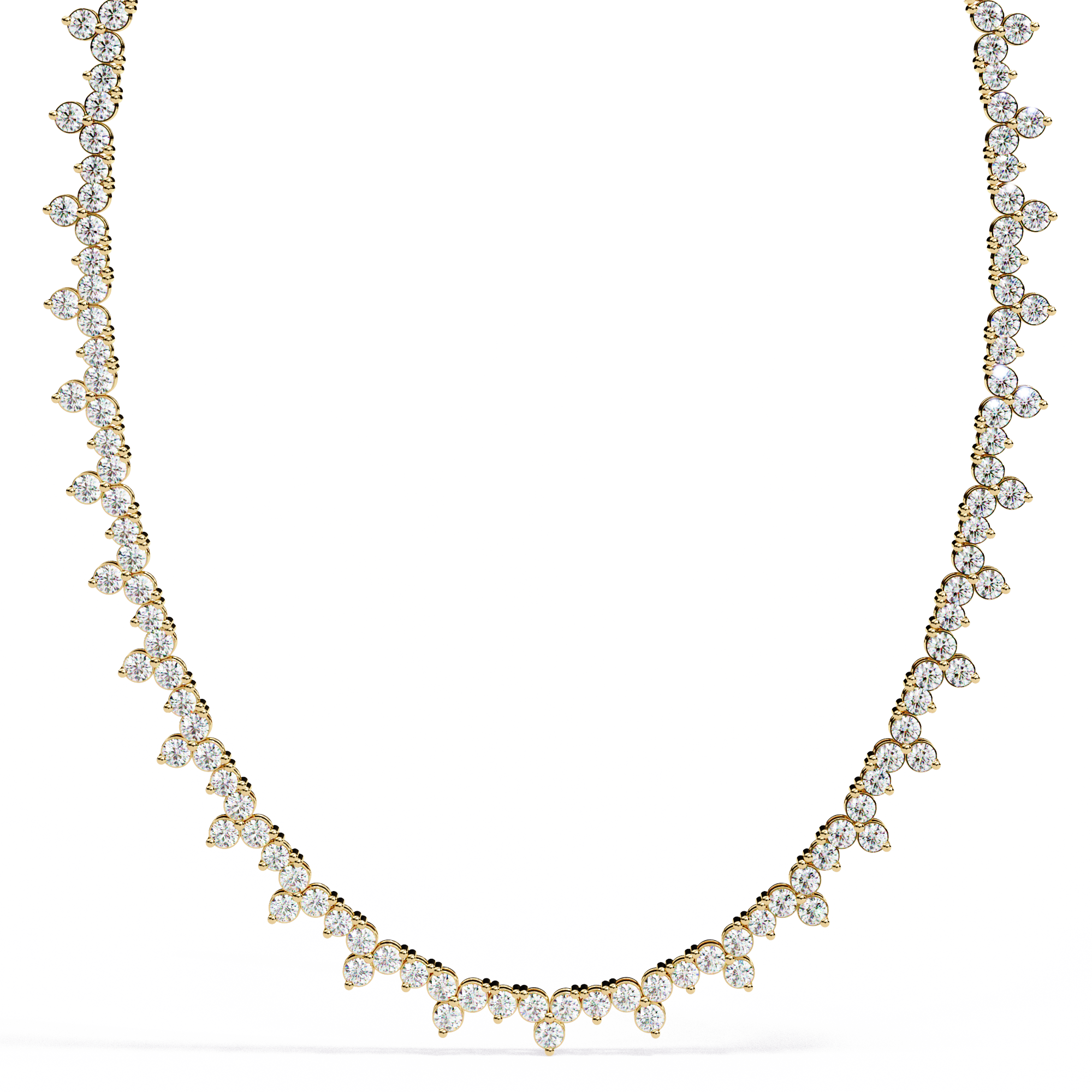 Shimmering Bloom Lab Grown Diamond Necklace(22 inch)