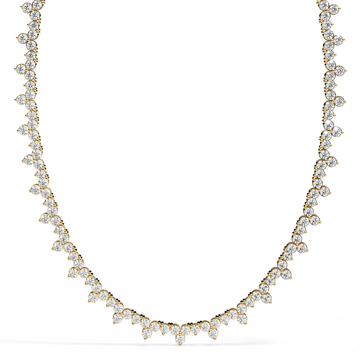 Shimmering Bloom Lab Grown Diamond Necklace(22 inch)