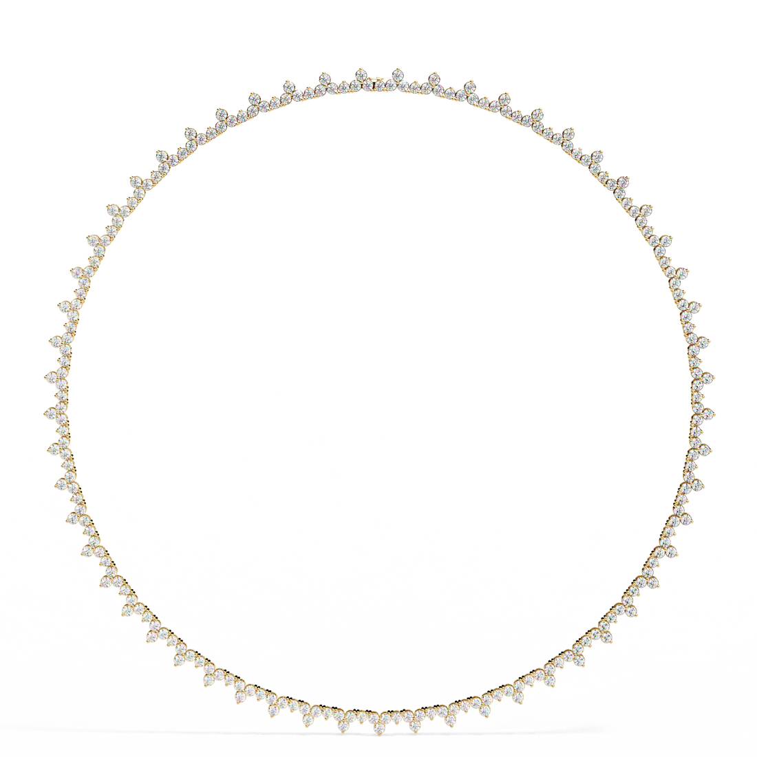 Shimmering Bloom Lab Grown Diamond Necklace(22 inch)