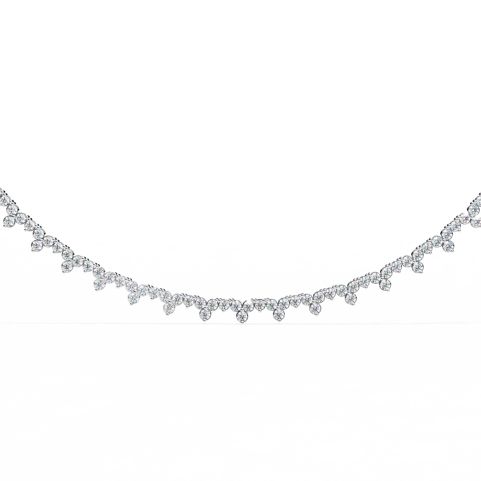 Shimmering Bloom Lab Grown Diamond Necklace(22 inch)