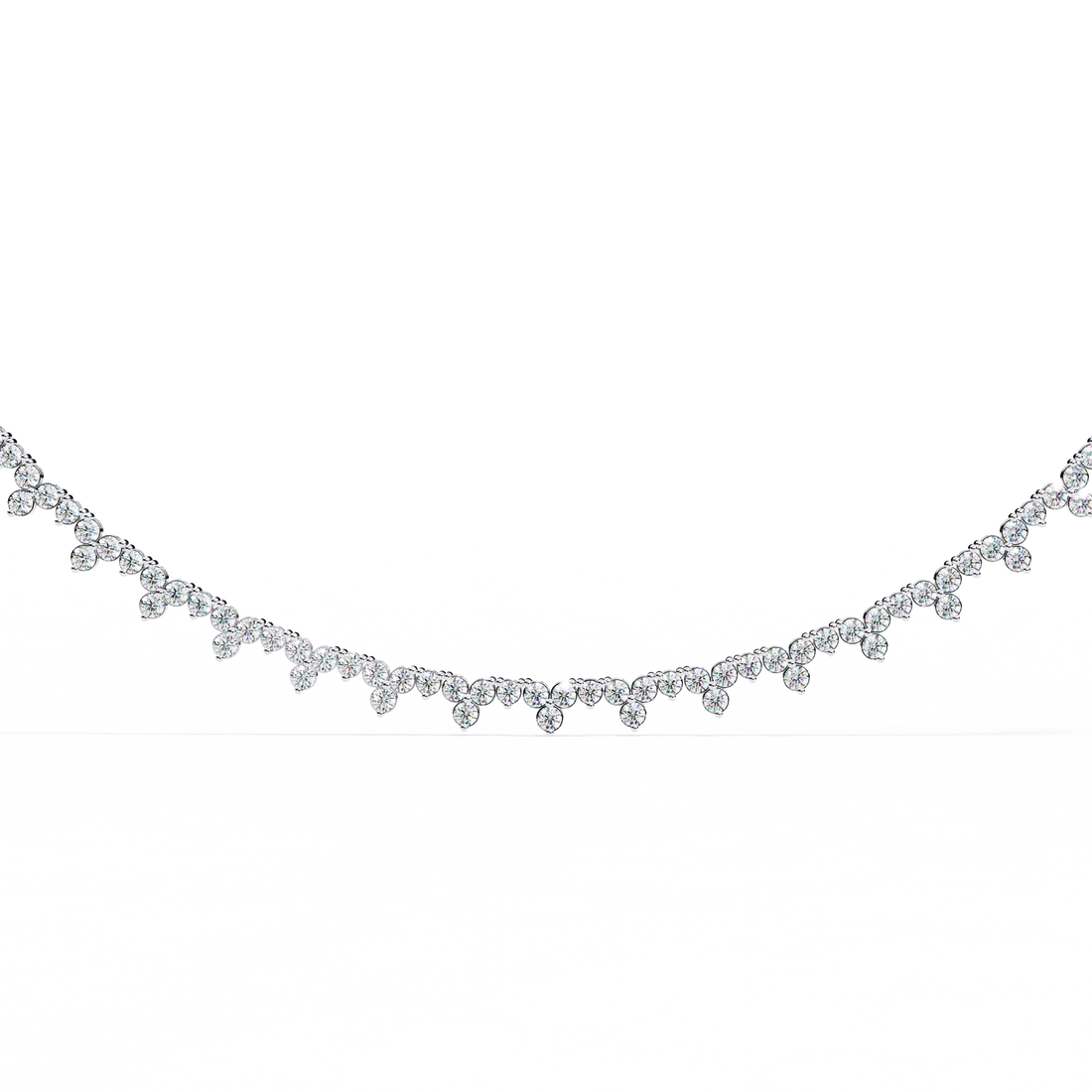 Shimmering Bloom Lab Grown Diamond Necklace(22 inch)