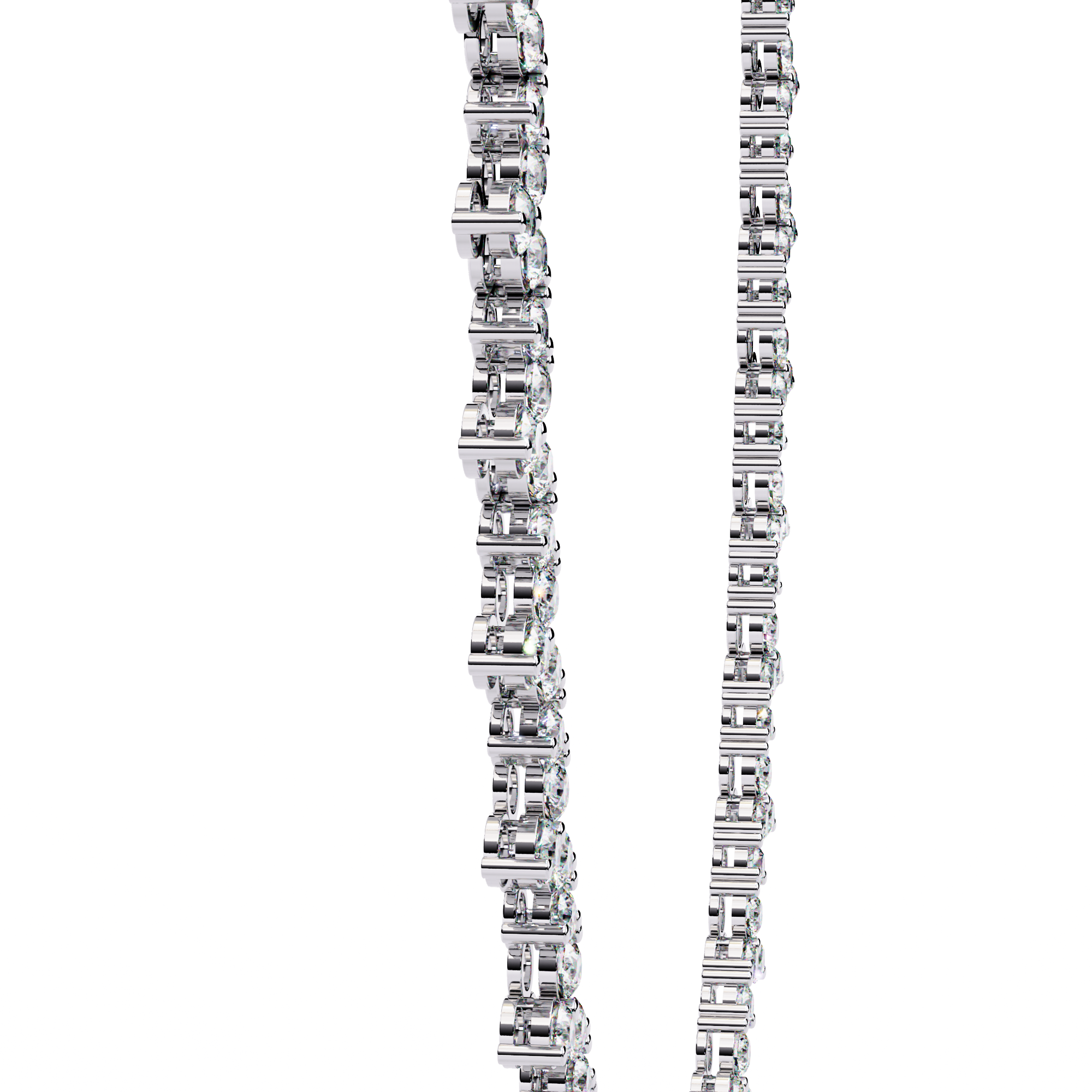 Shimmering Bloom Lab Grown Diamond Necklace(22 inch)