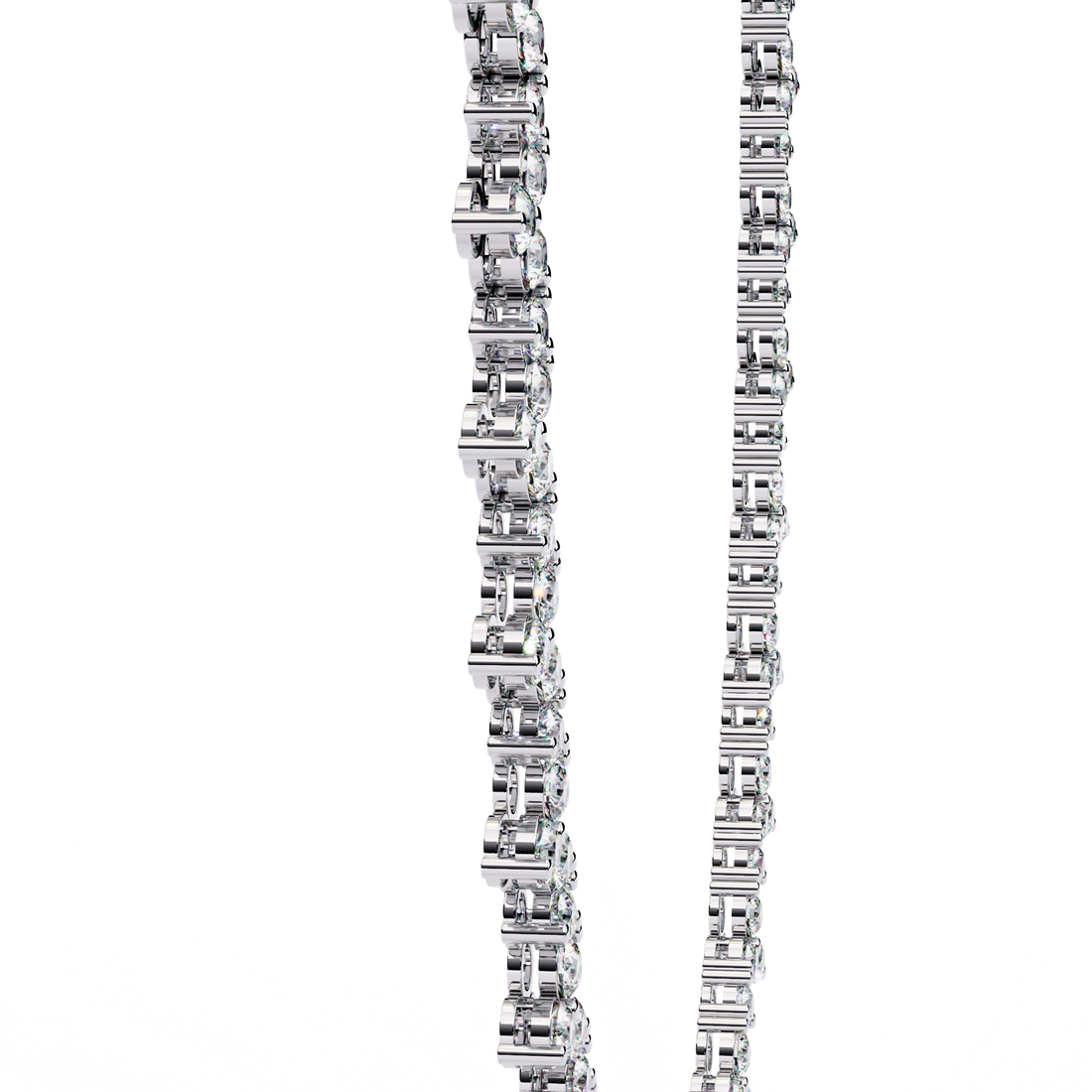 Shimmering Bloom Lab Grown Diamond Necklace(22 inch)