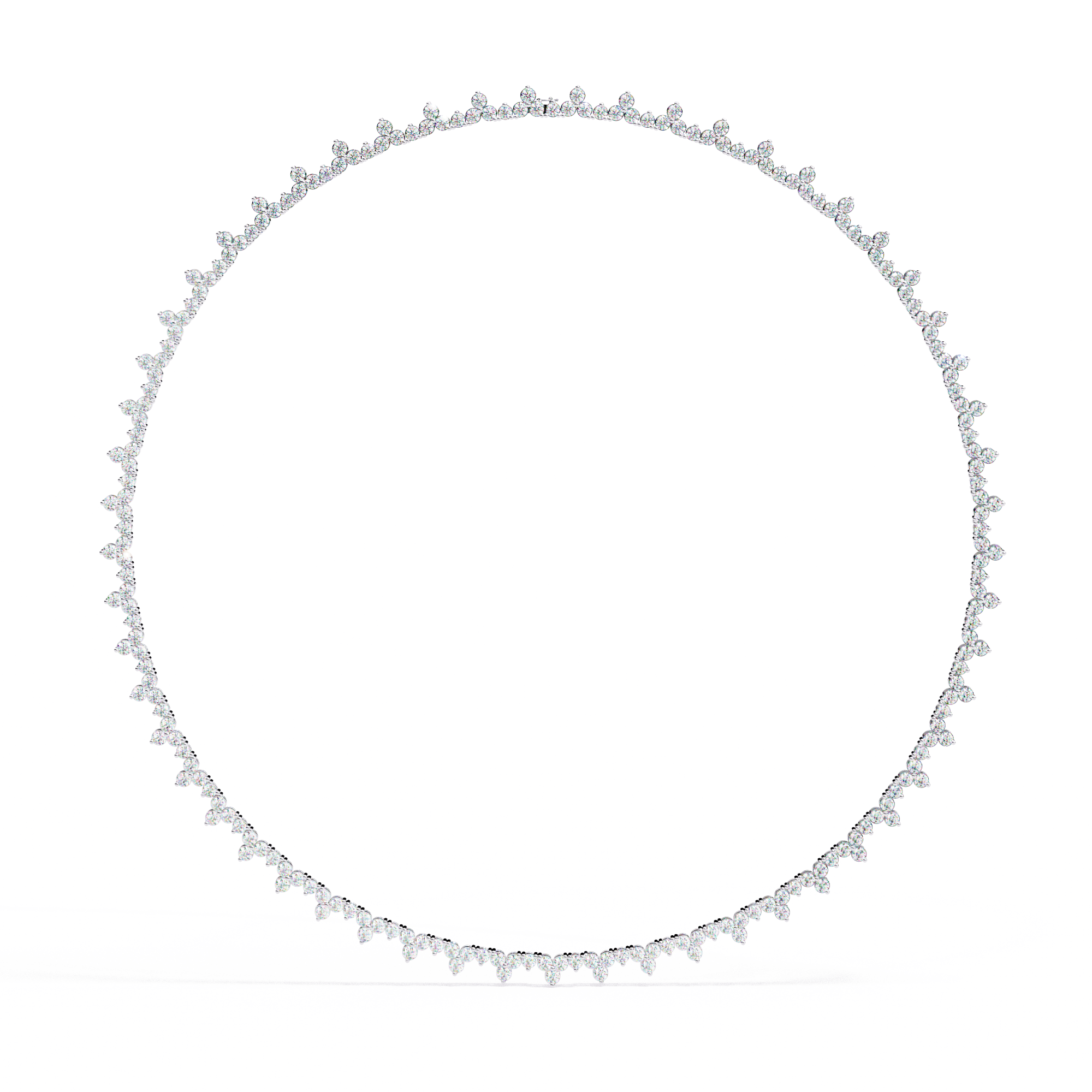 Shimmering Bloom Lab Grown Diamond Necklace(22 inch)