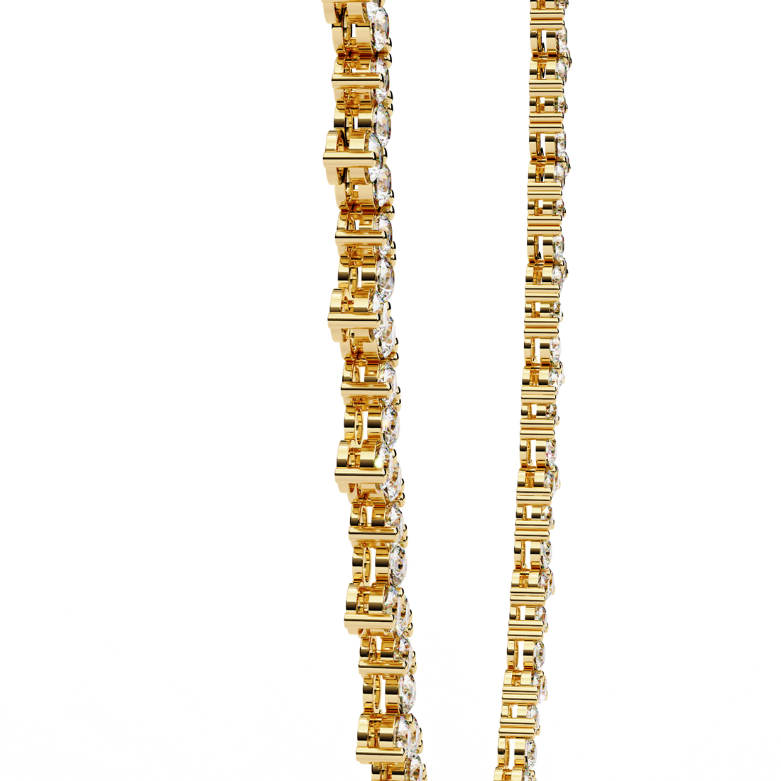 Shimmering Bloom Lab Grown Diamond Necklace(22 inch)