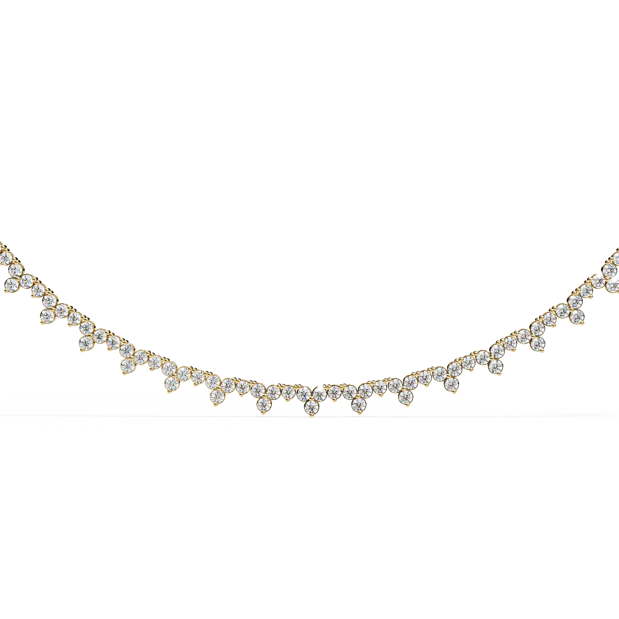 Shimmering Bloom Lab Grown Diamond Necklace(22 inch)