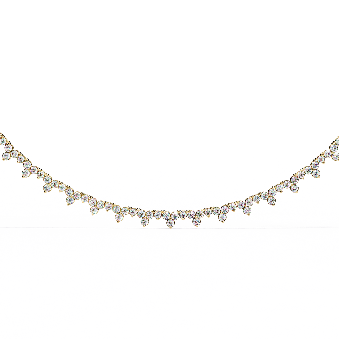 Shimmering Bloom Lab Grown Diamond Necklace(22 inch)