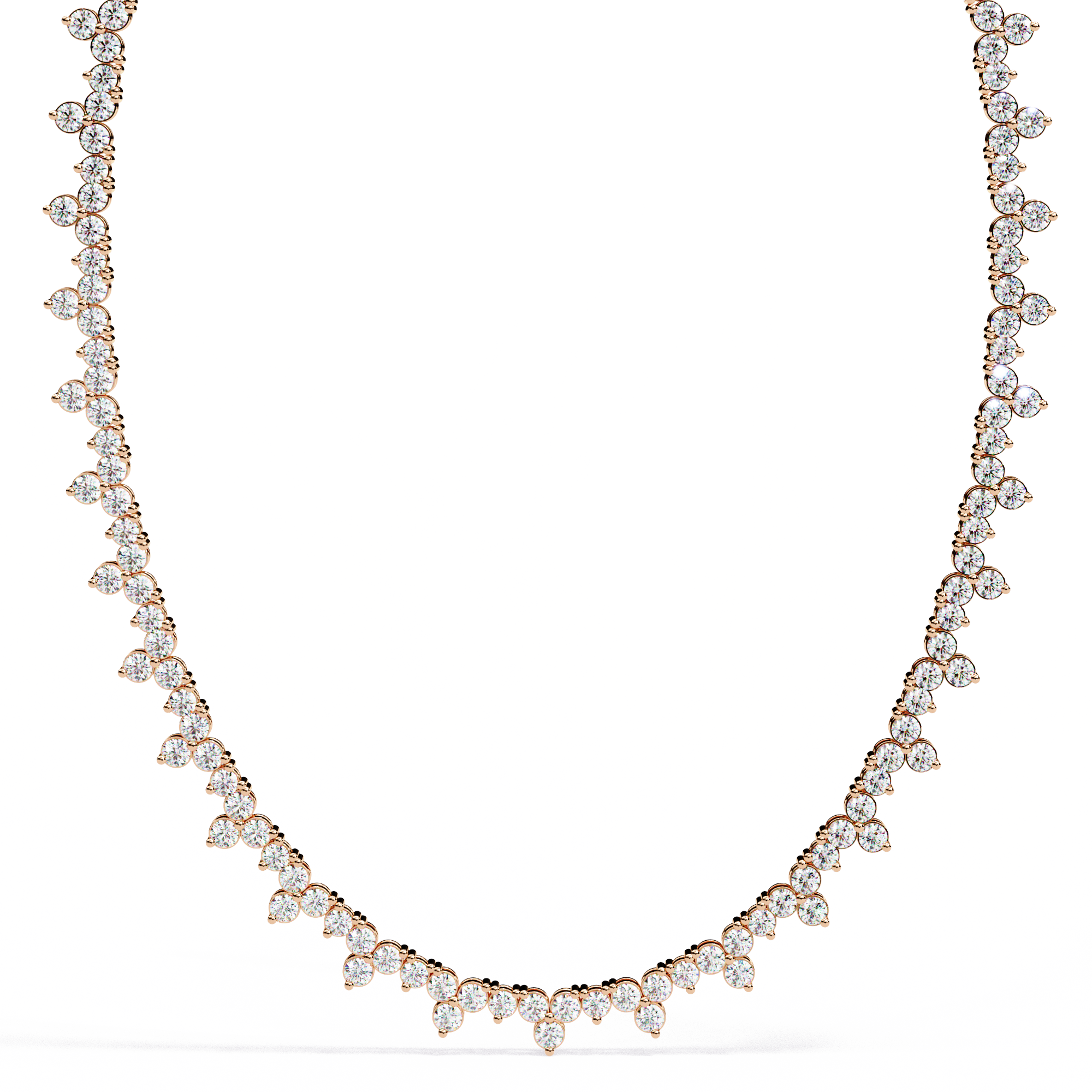 Shimmering Bloom Lab Grown Diamond Necklace(22 inch)