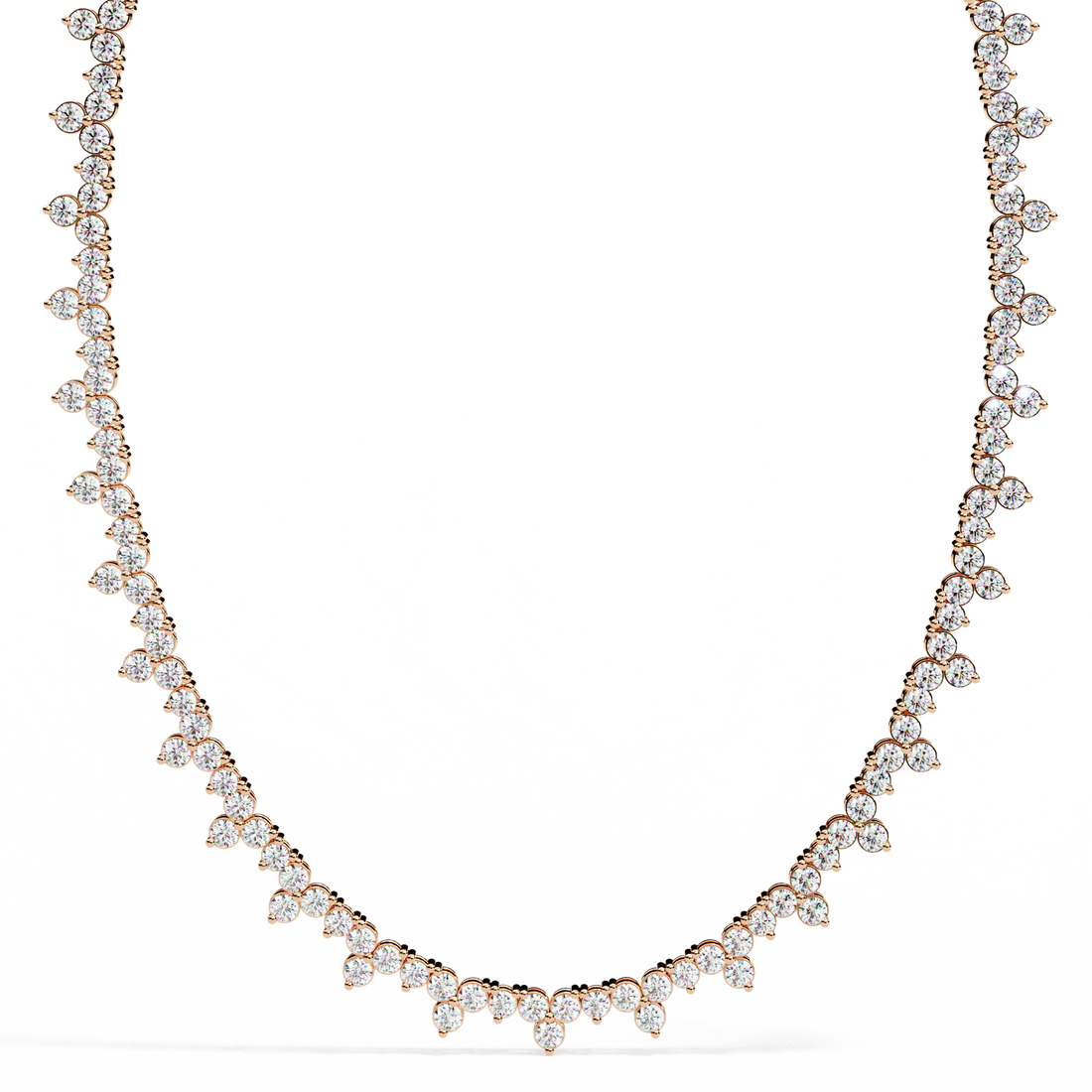 Shimmering Bloom Lab Grown Diamond Necklace(22 inch)