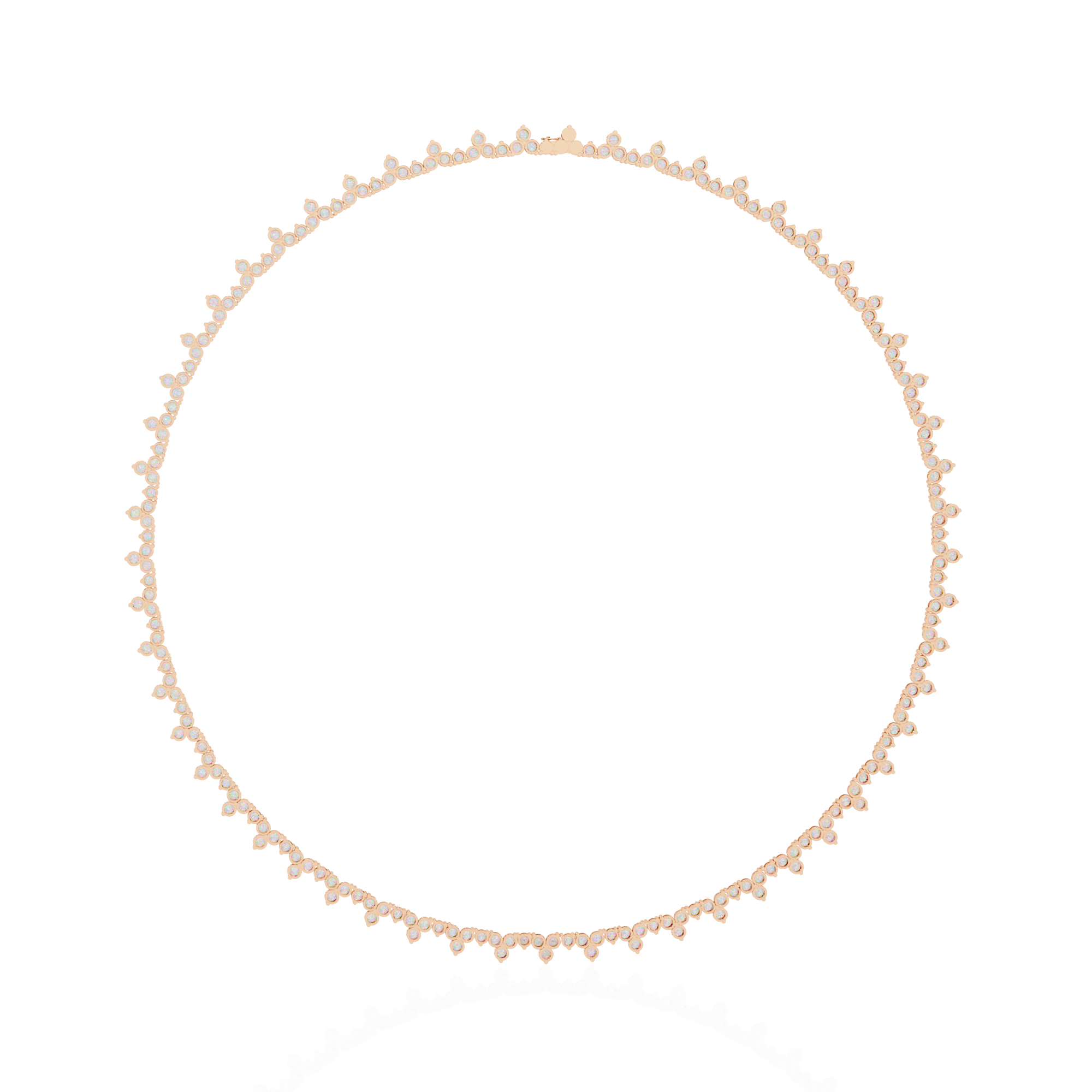 Shimmering Bloom Lab Grown Diamond Necklace(22 inch)