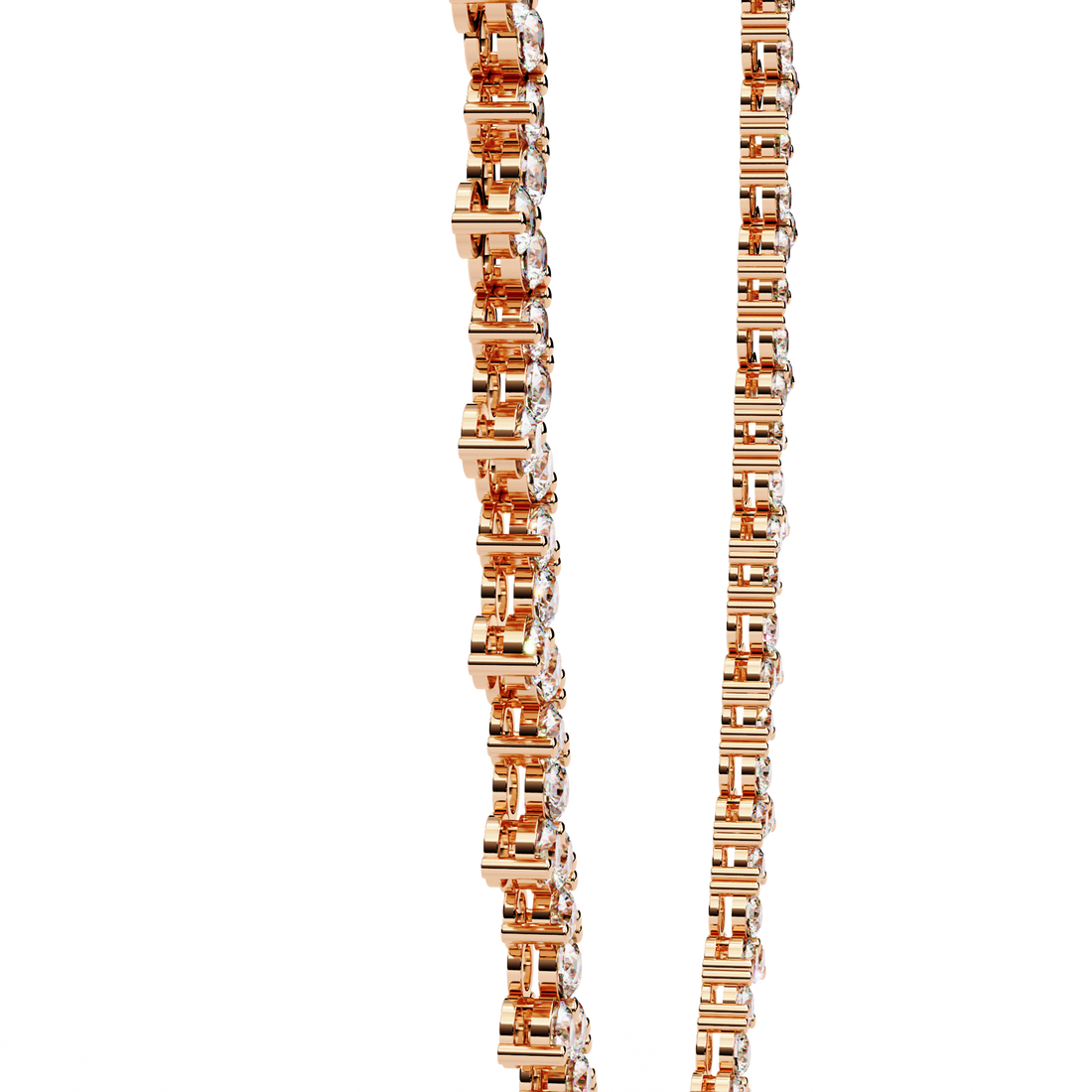 Shimmering Bloom Lab Grown Diamond Necklace(22 inch)