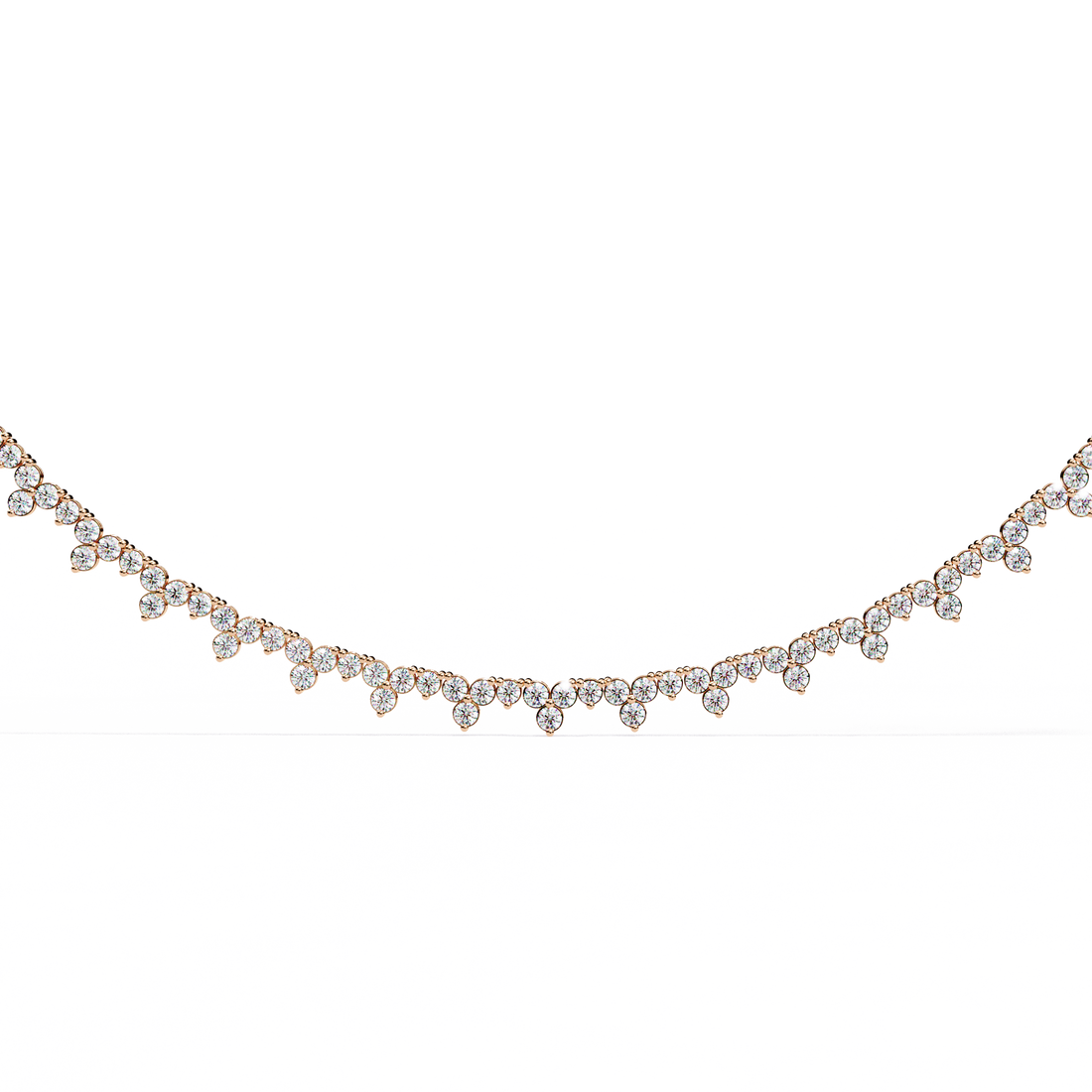 Shimmering Bloom Lab Grown Diamond Necklace(22 inch)